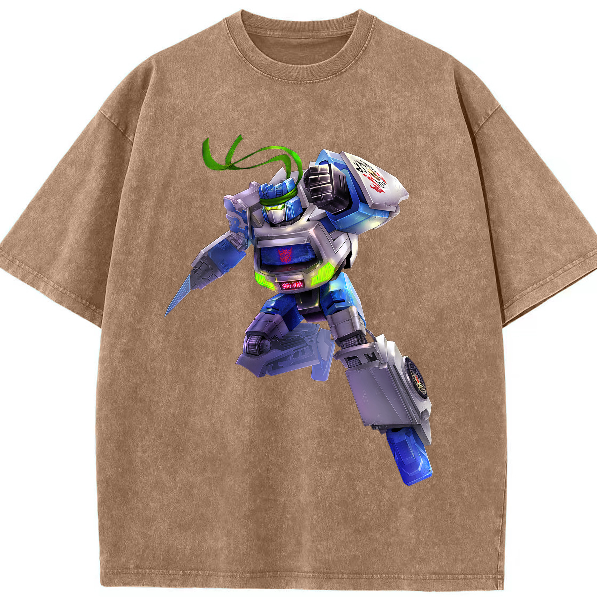 （画像用）  綿100% ヴィンテージ風 半袖Tシャツ（フロントプリント）