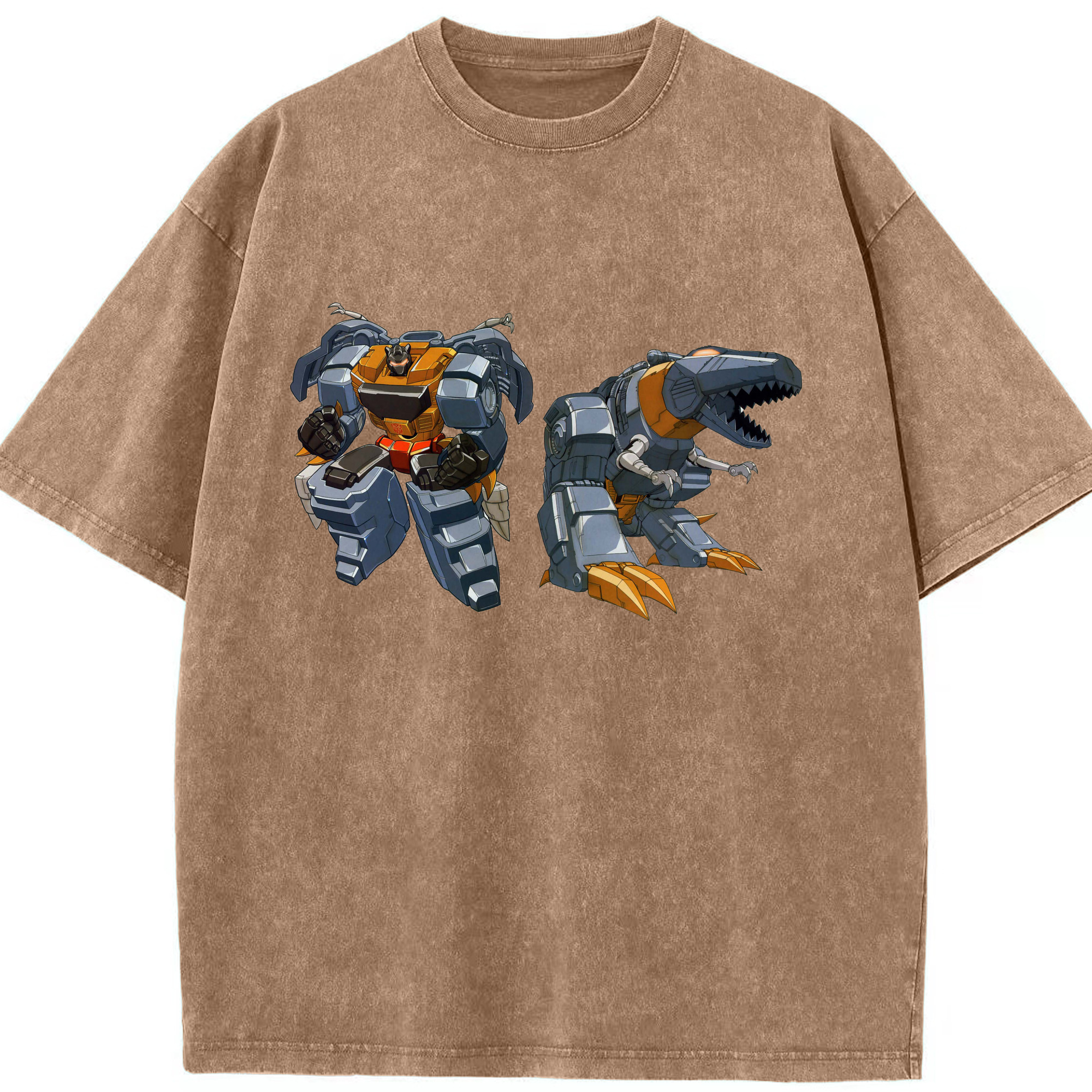 （画像用）  綿100% ヴィンテージ風 半袖Tシャツ（フロントプリント）