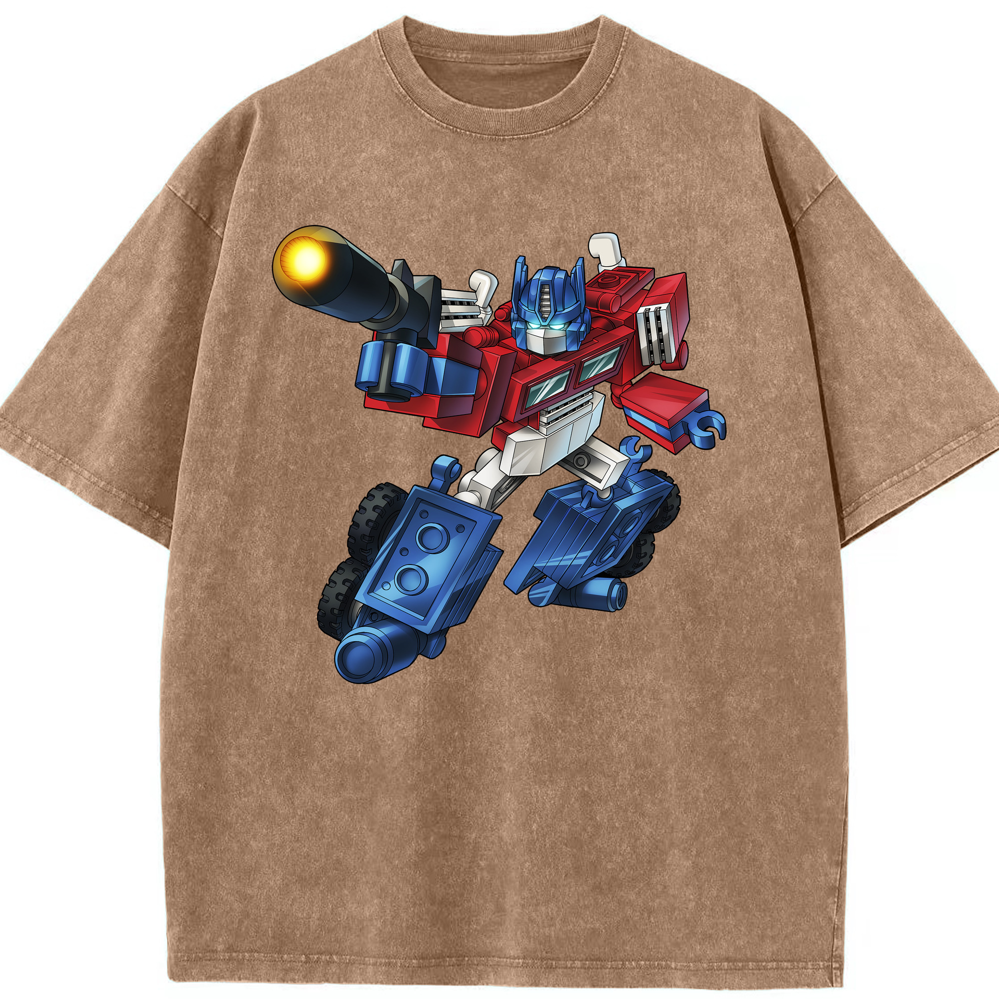 （画像用）  綿100% ヴィンテージ風 半袖Tシャツ（フロントプリント）