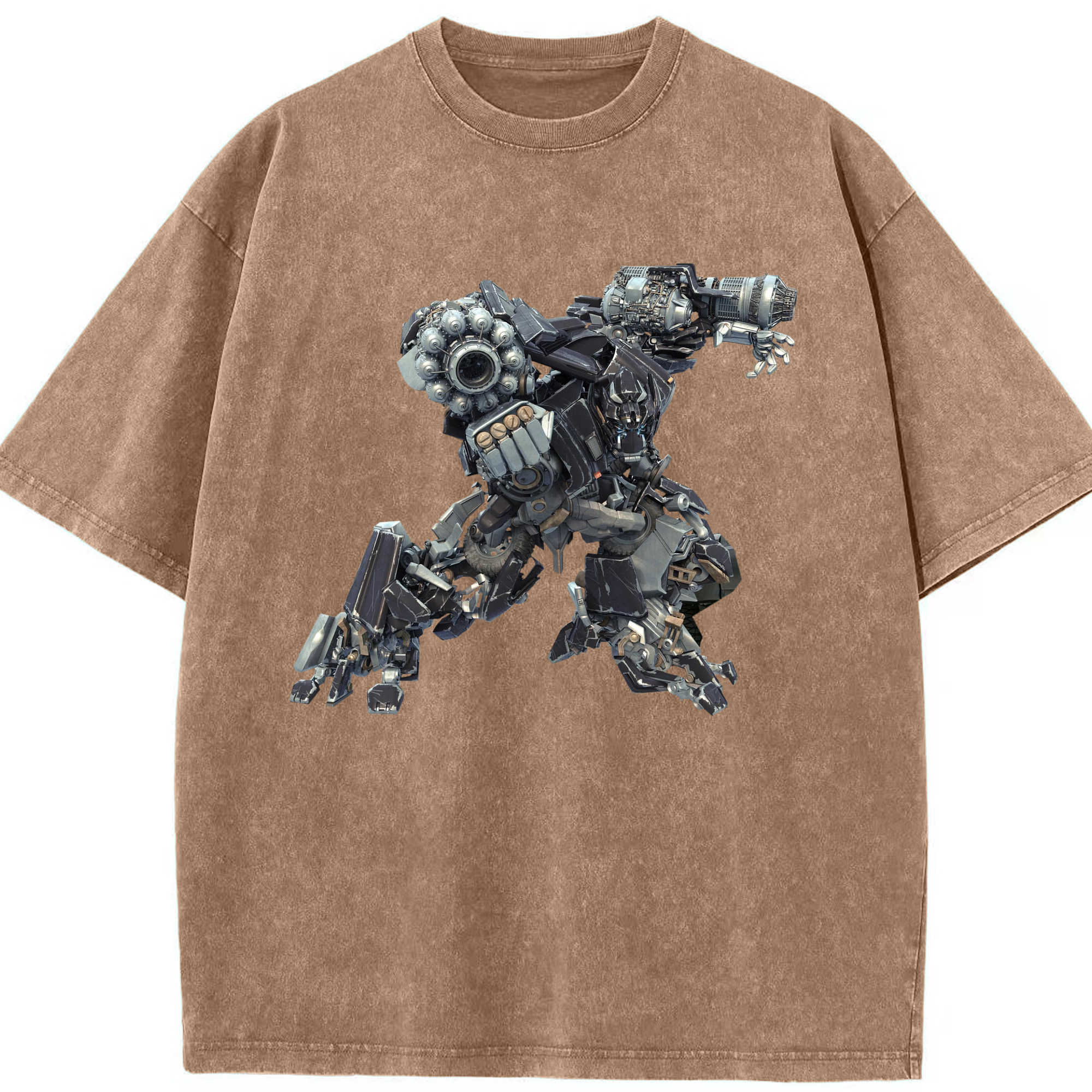 （画像用）  綿100% ヴィンテージ風 半袖Tシャツ（フロントプリント）