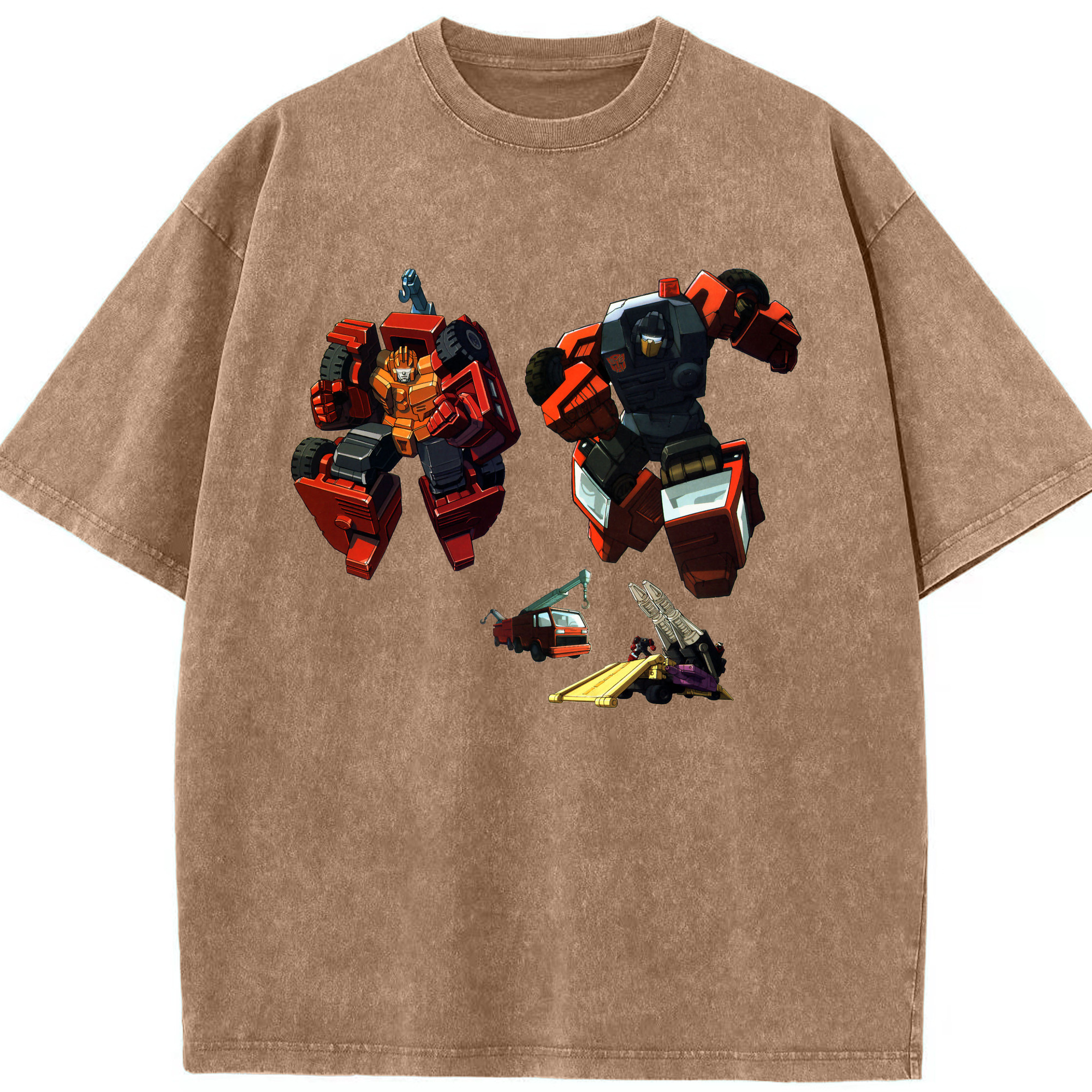 （画像用）  綿100% ヴィンテージ風 半袖Tシャツ（フロントプリント）