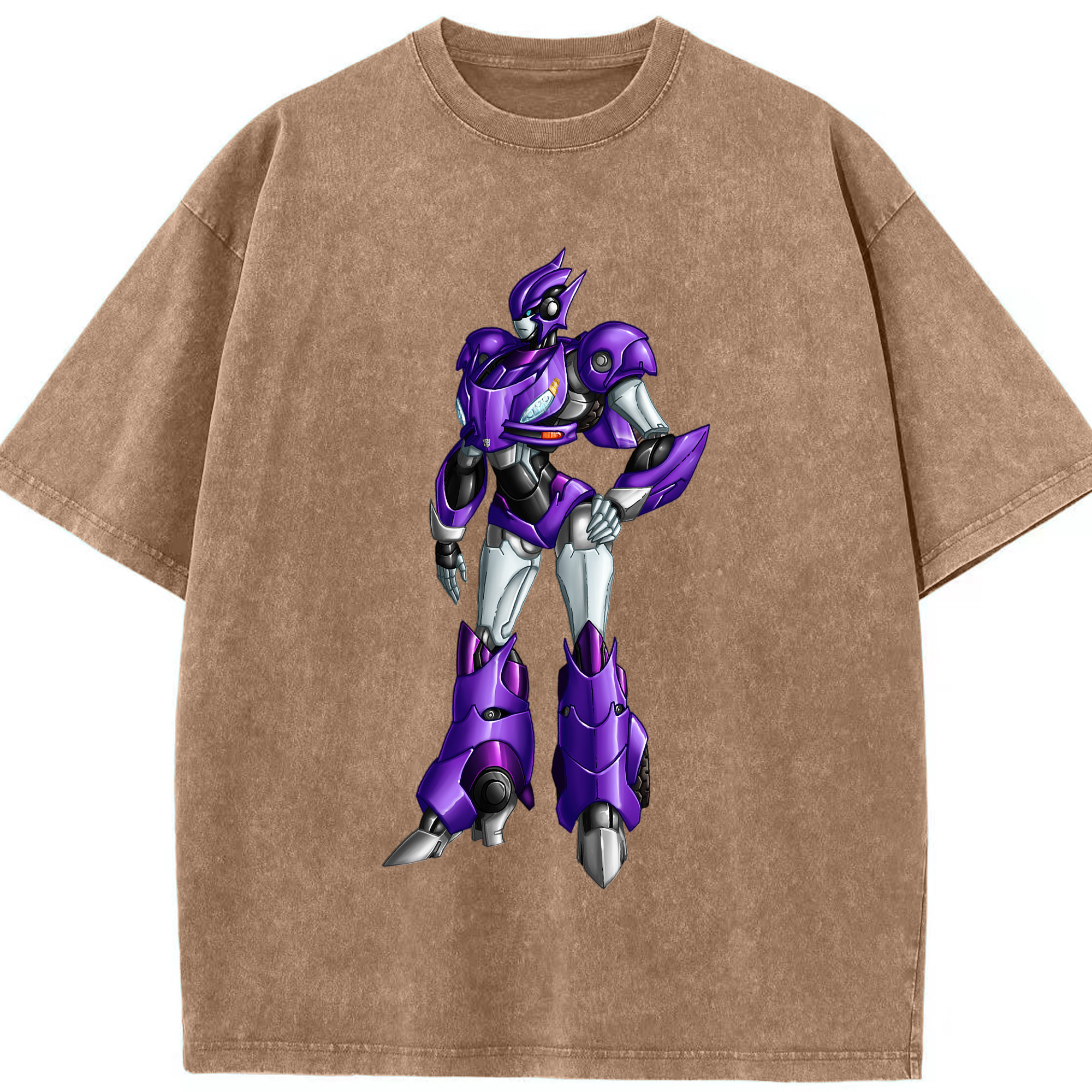 （画像用）  綿100% ヴィンテージ風 半袖Tシャツ（フロントプリント）