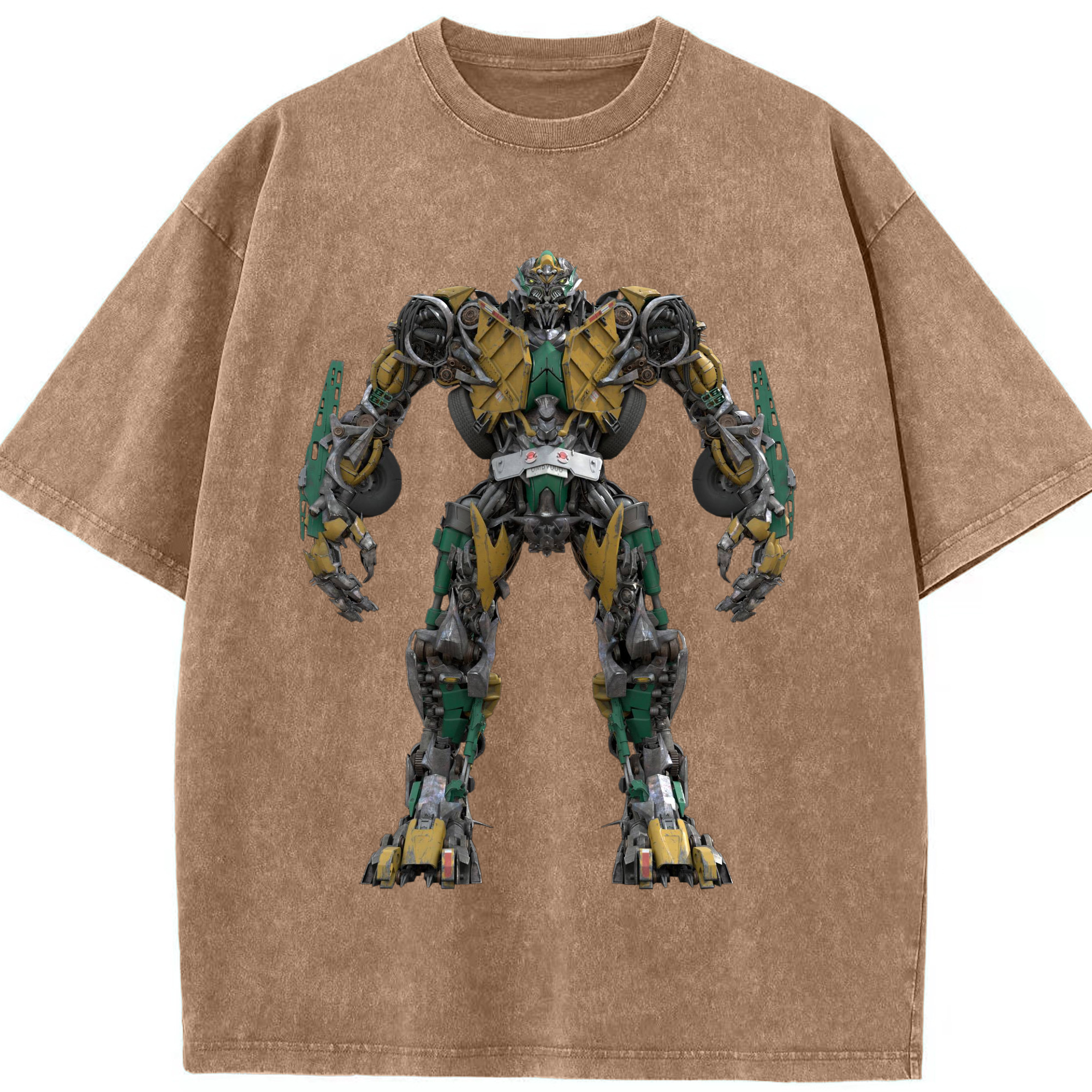 （画像用）  綿100% ヴィンテージ風 半袖Tシャツ（フロントプリント）