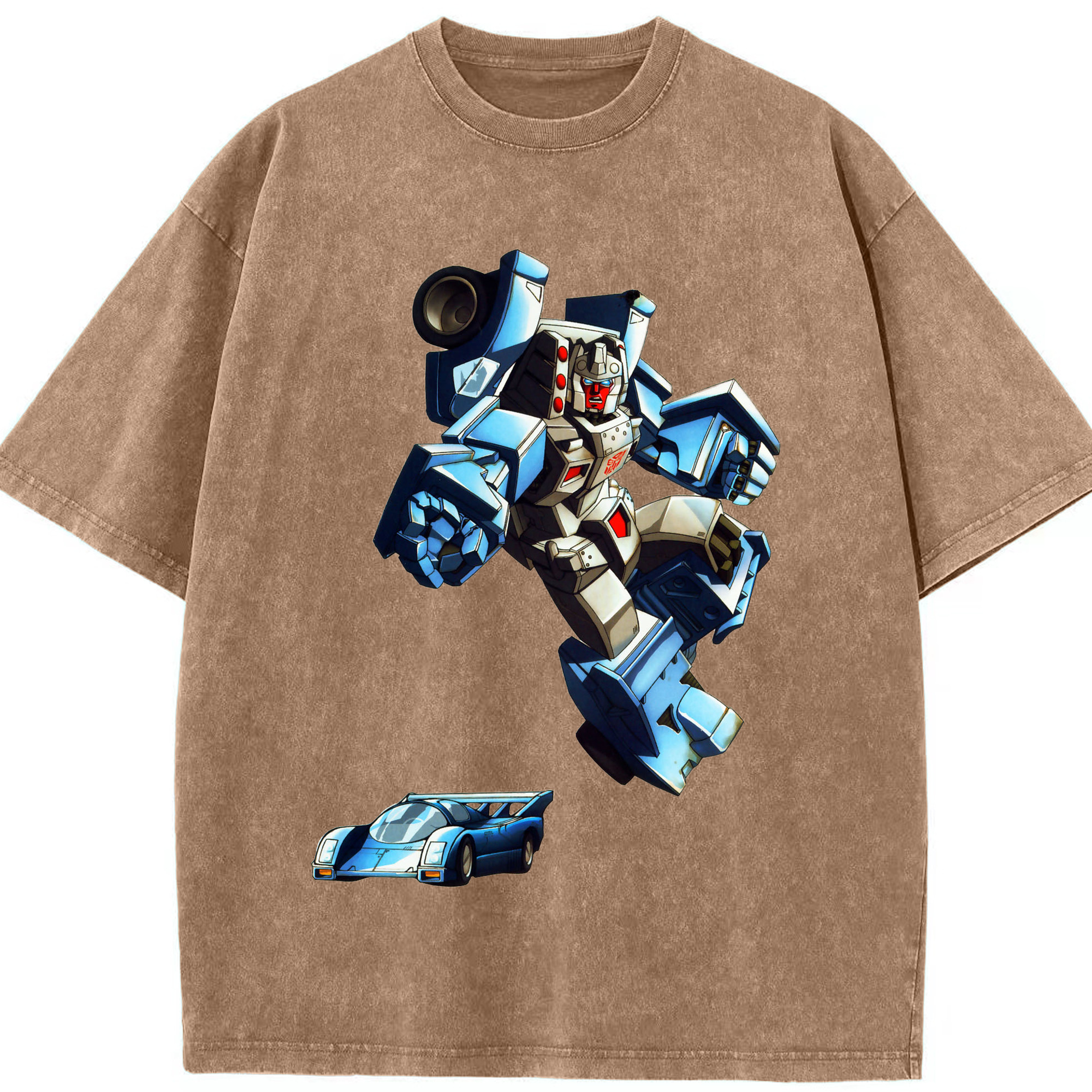 （画像用）  綿100% ヴィンテージ風 半袖Tシャツ（フロントプリント）