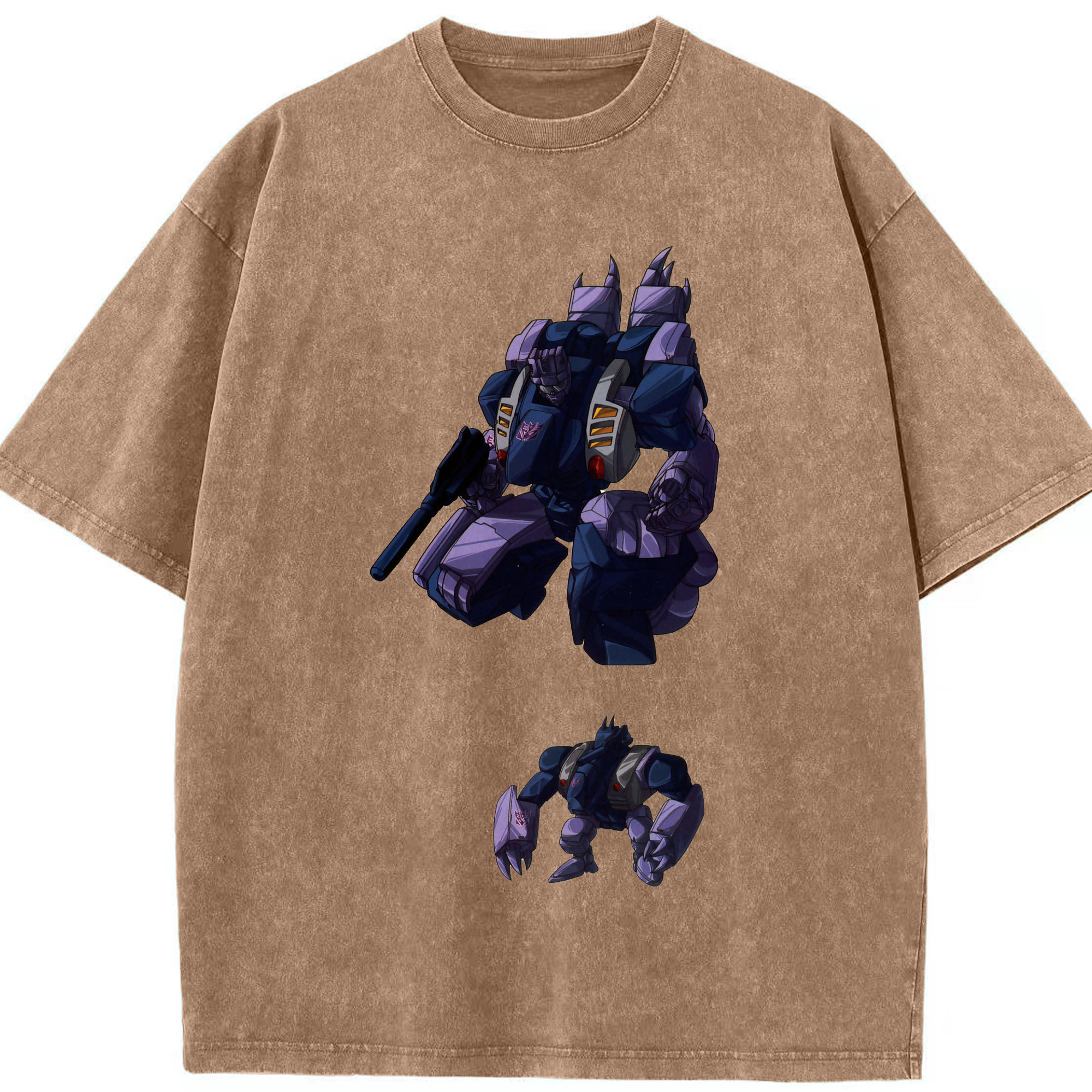 （画像用）  綿100% ヴィンテージ風 半袖Tシャツ（フロントプリント）