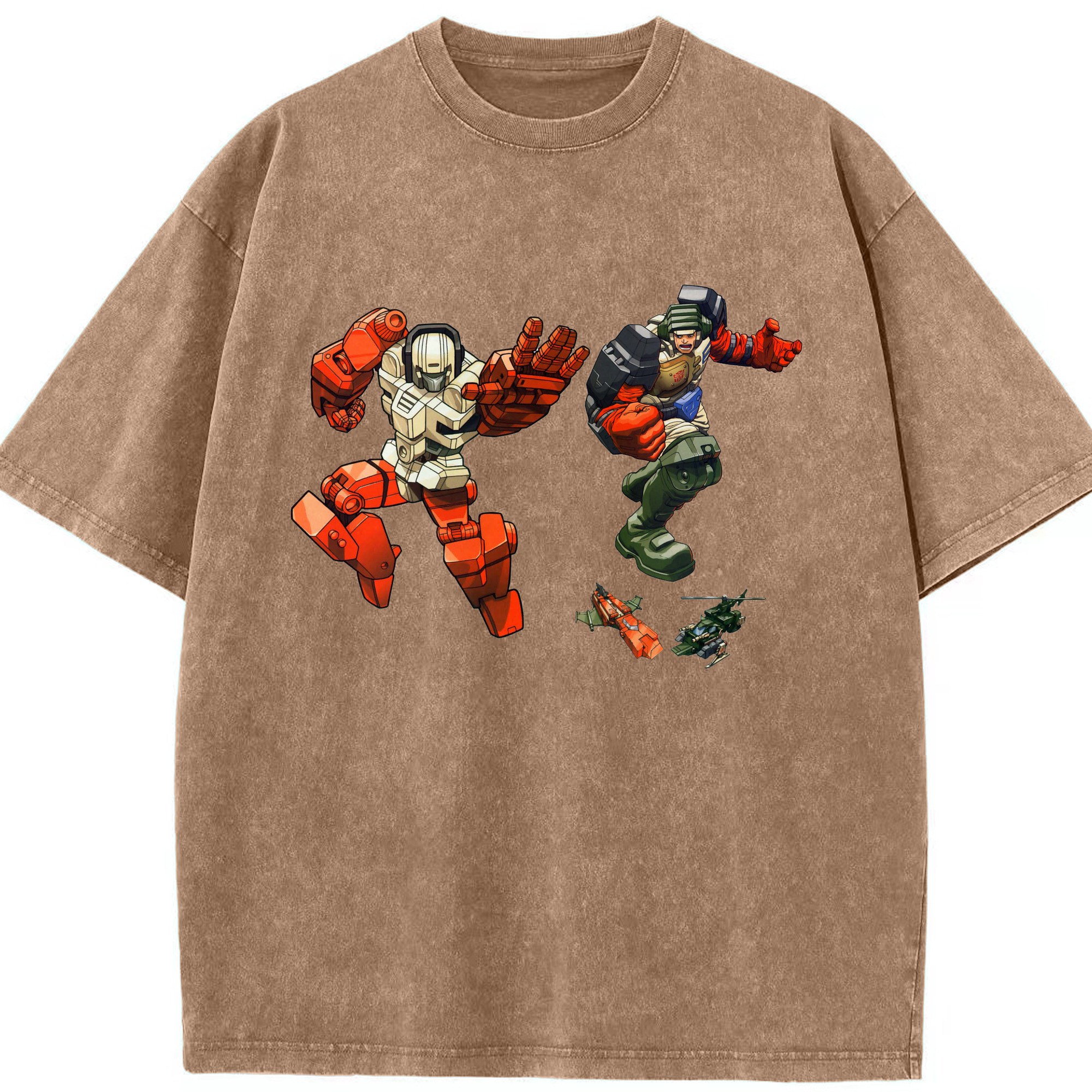 （画像用）  綿100% ヴィンテージ風 半袖Tシャツ（フロントプリント）