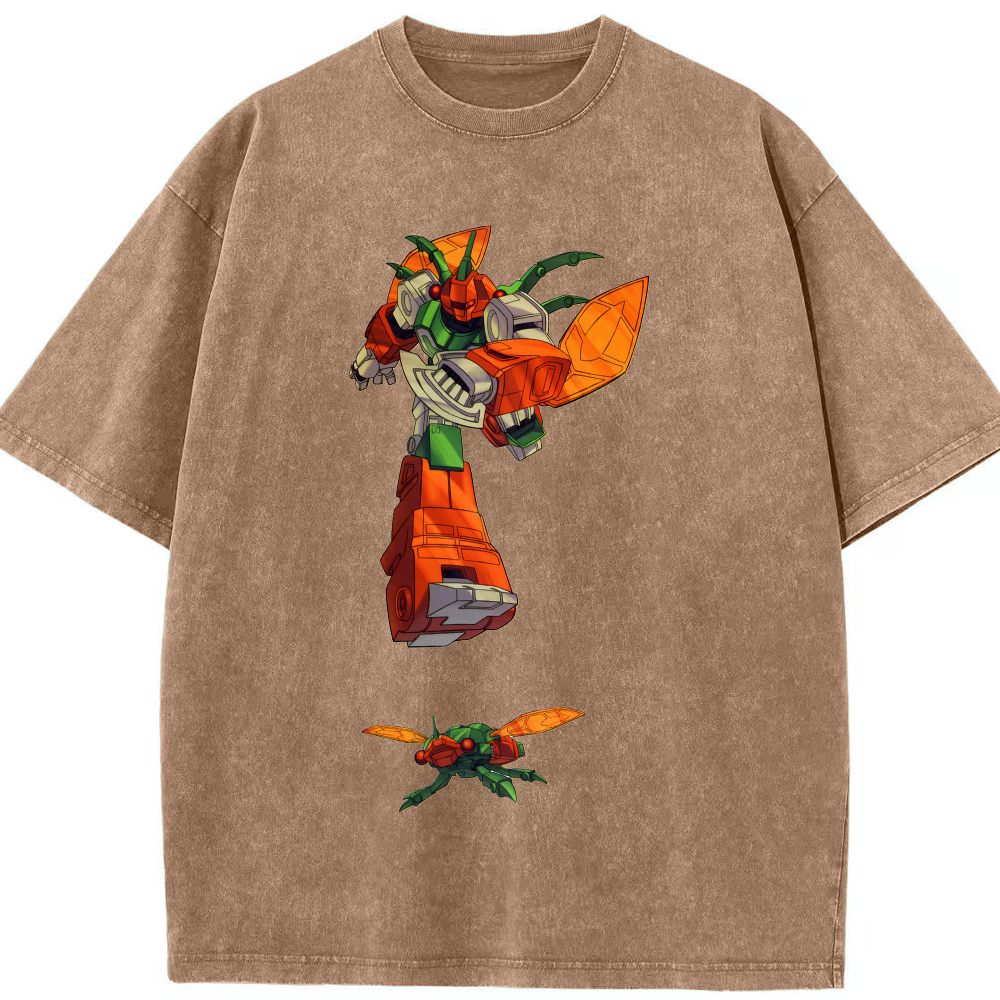 （画像用）  綿100% ヴィンテージ風 半袖Tシャツ（フロントプリント）