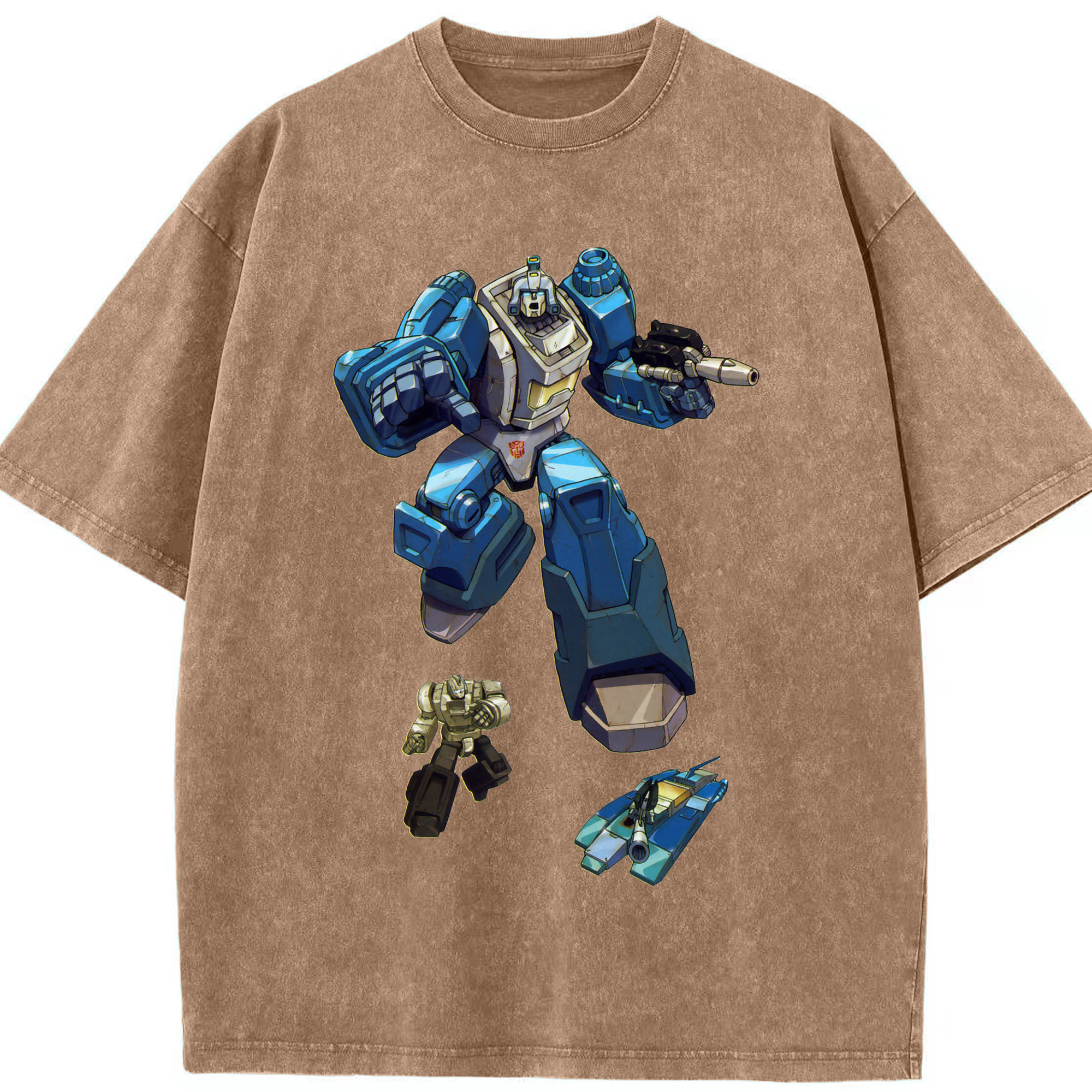 （画像用）  綿100% ヴィンテージ風 半袖Tシャツ（フロントプリント）