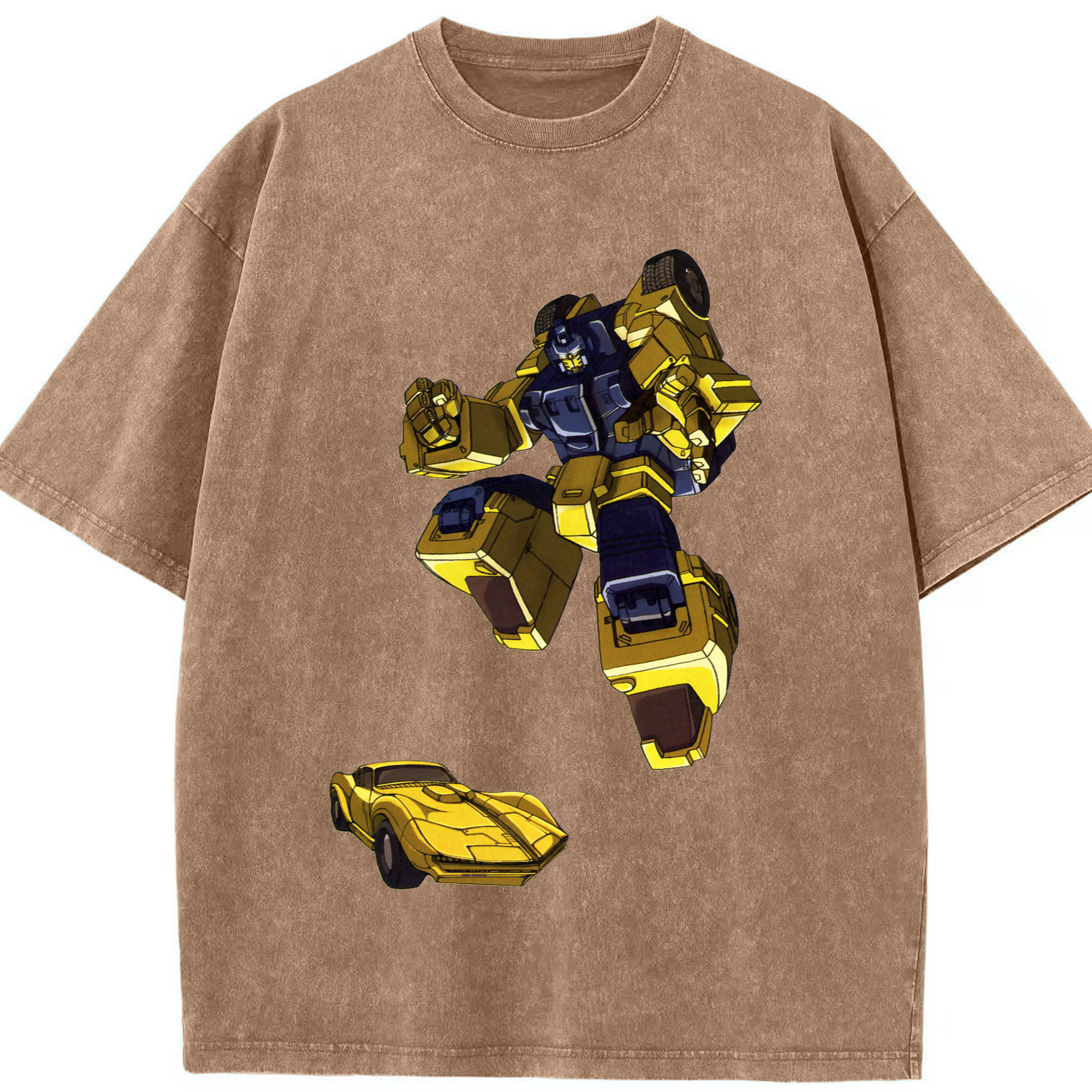 （画像用）  綿100% ヴィンテージ風 半袖Tシャツ（フロントプリント）