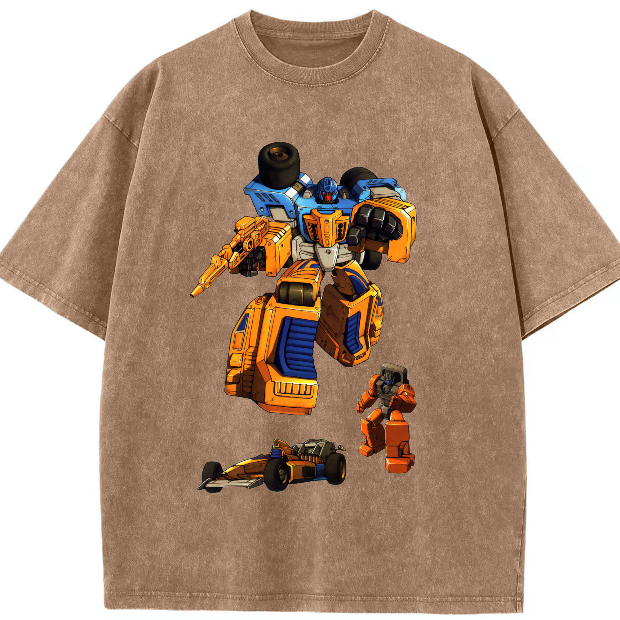 （画像用）  綿100% ヴィンテージ風 半袖Tシャツ（フロントプリント）