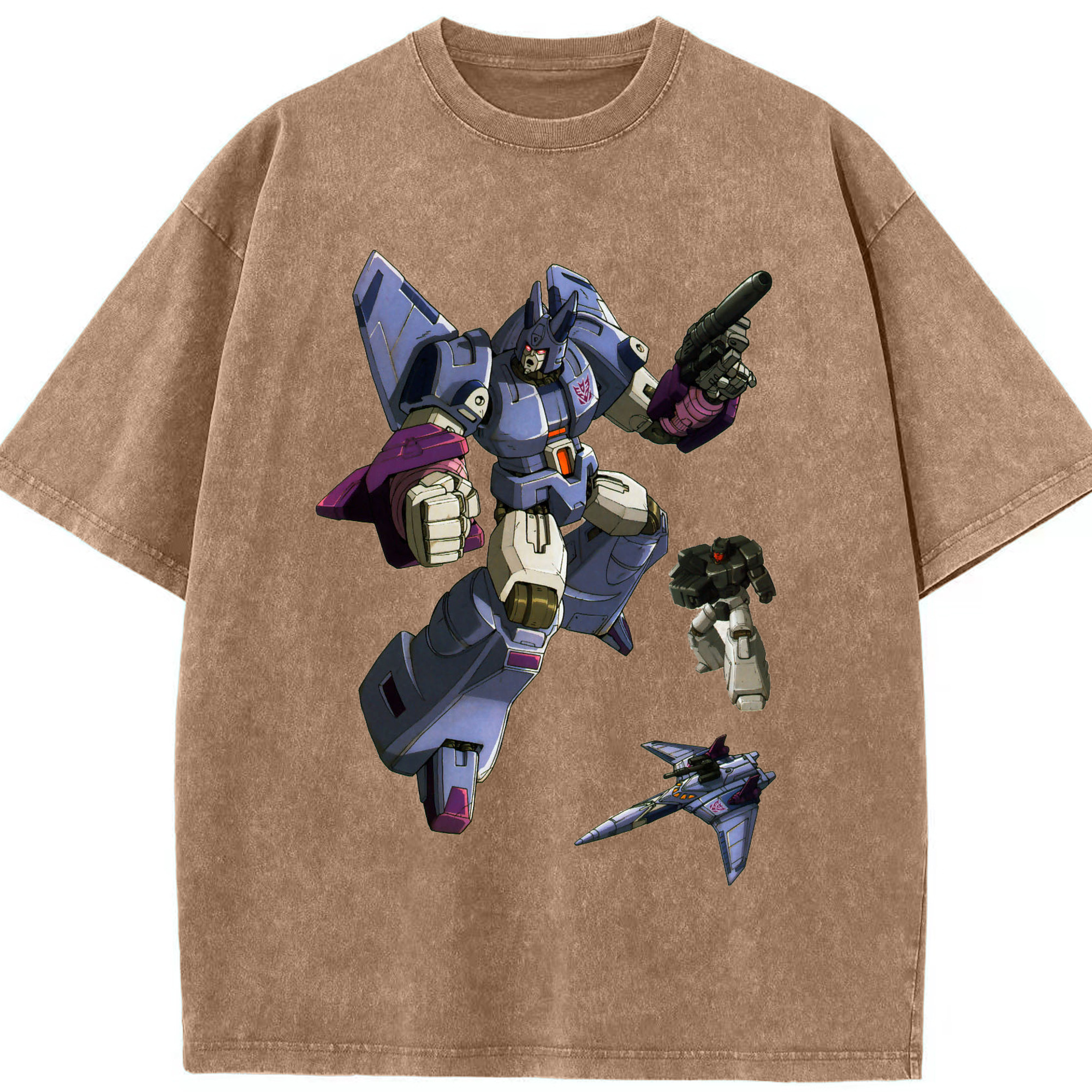（画像用）  綿100% ヴィンテージ風 半袖Tシャツ（フロントプリント）