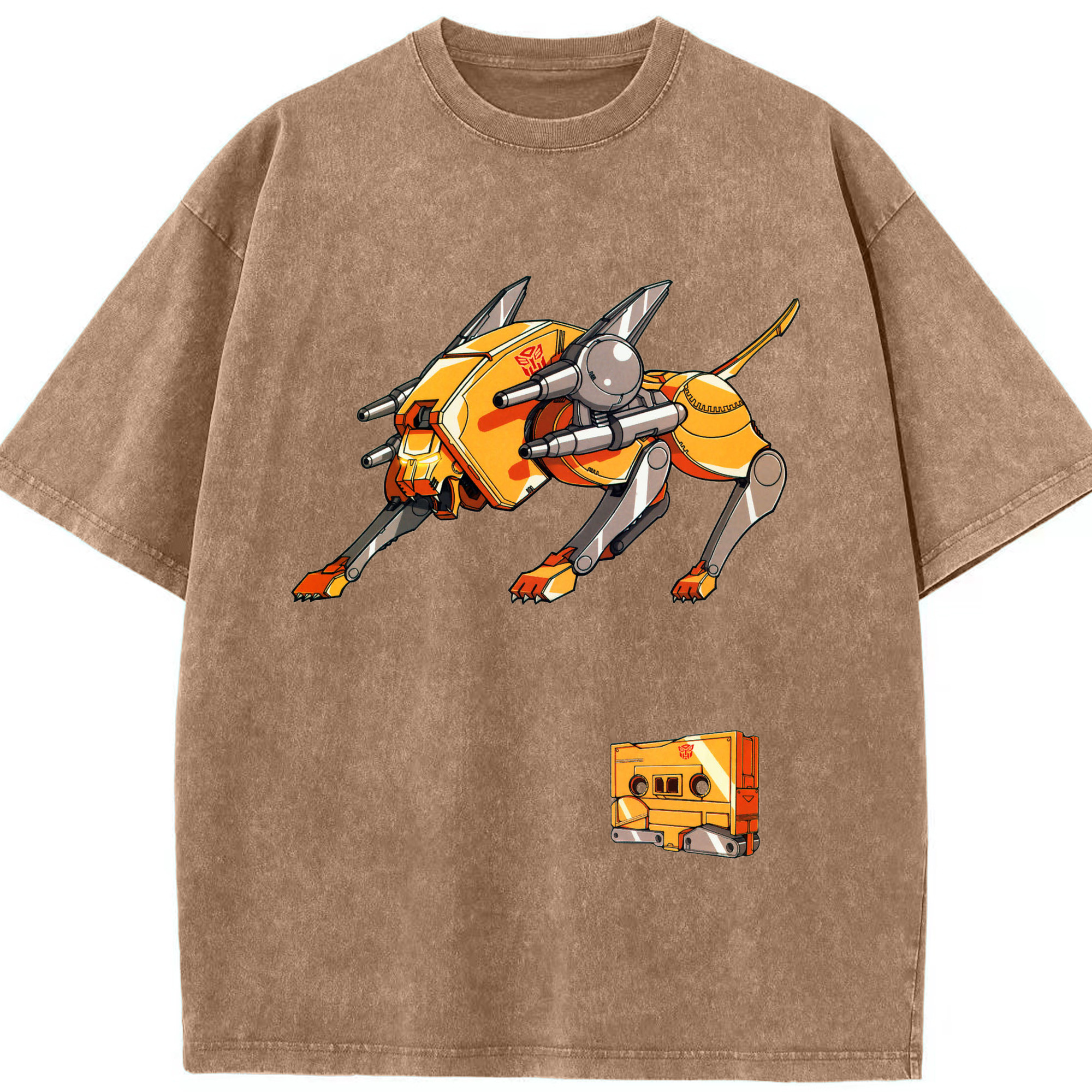 （画像用）  綿100% ヴィンテージ風 半袖Tシャツ（フロントプリント）