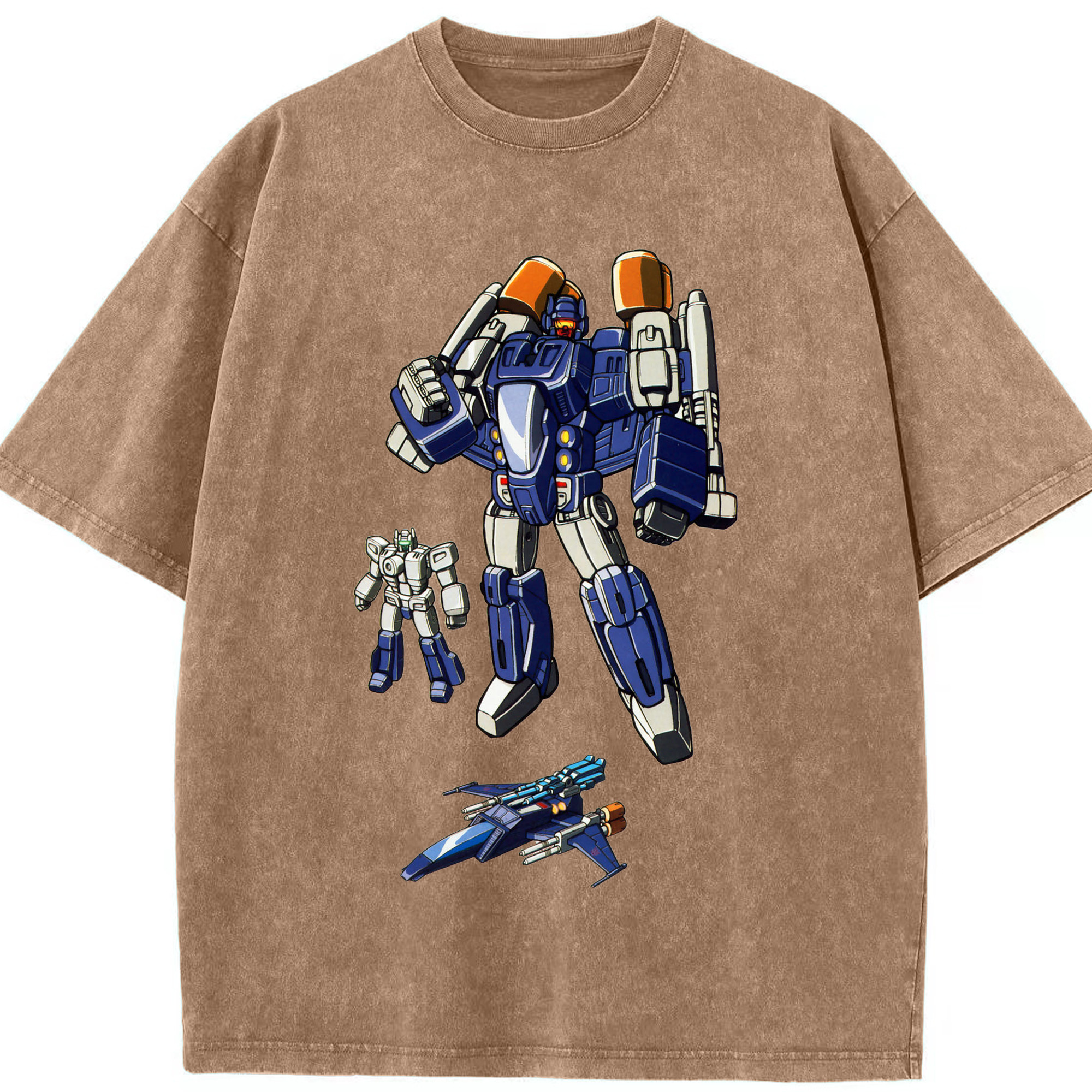 （画像用）  綿100% ヴィンテージ風 半袖Tシャツ（フロントプリント）