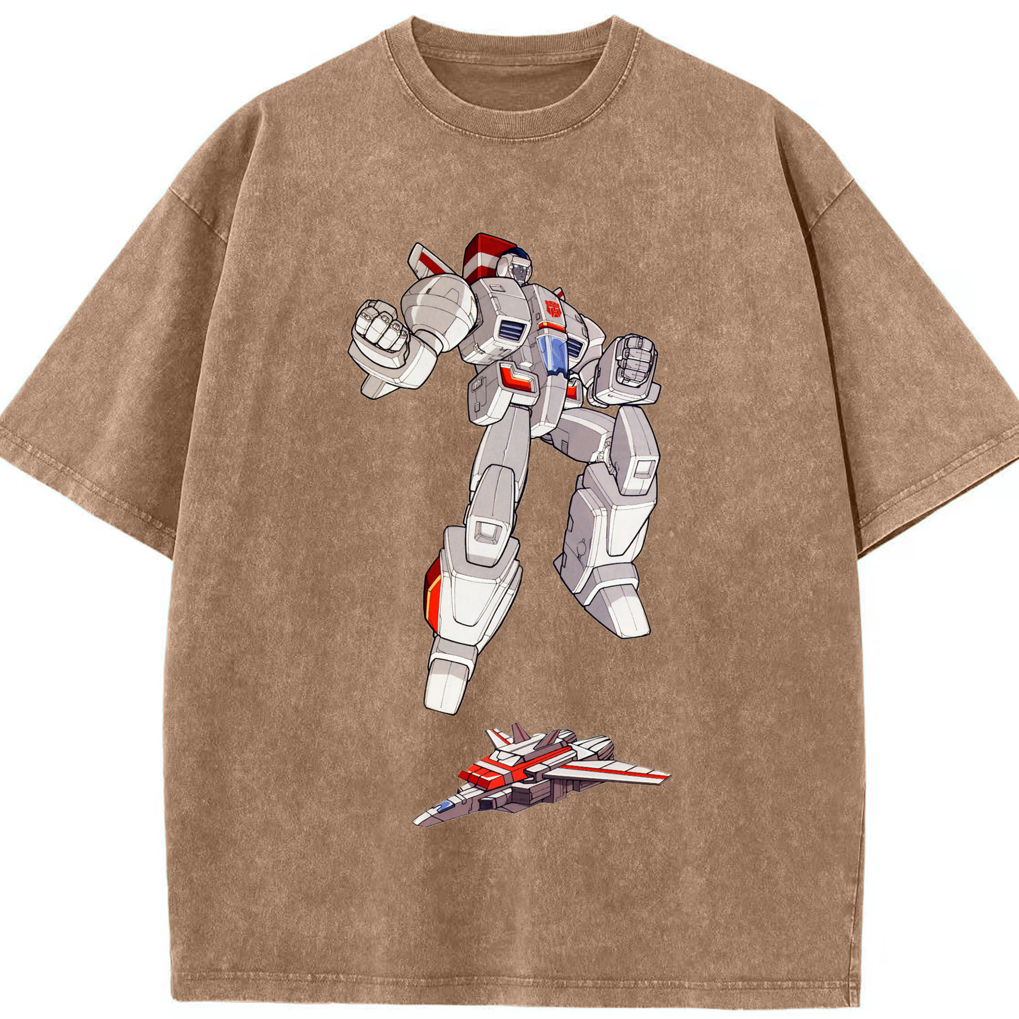 （画像用）  綿100% ヴィンテージ風 半袖Tシャツ（フロントプリント）