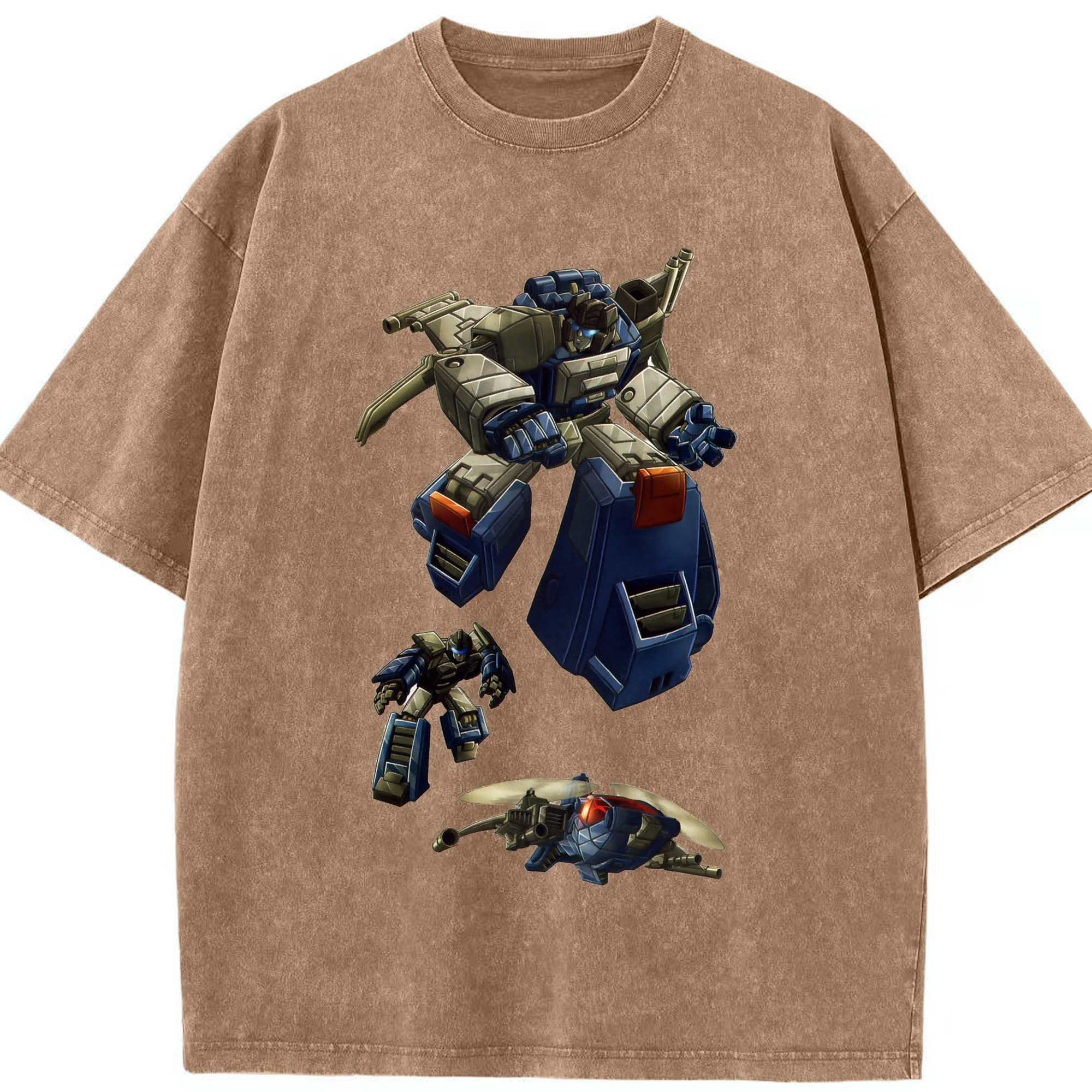 （画像用）  綿100% ヴィンテージ風 半袖Tシャツ（フロントプリント）