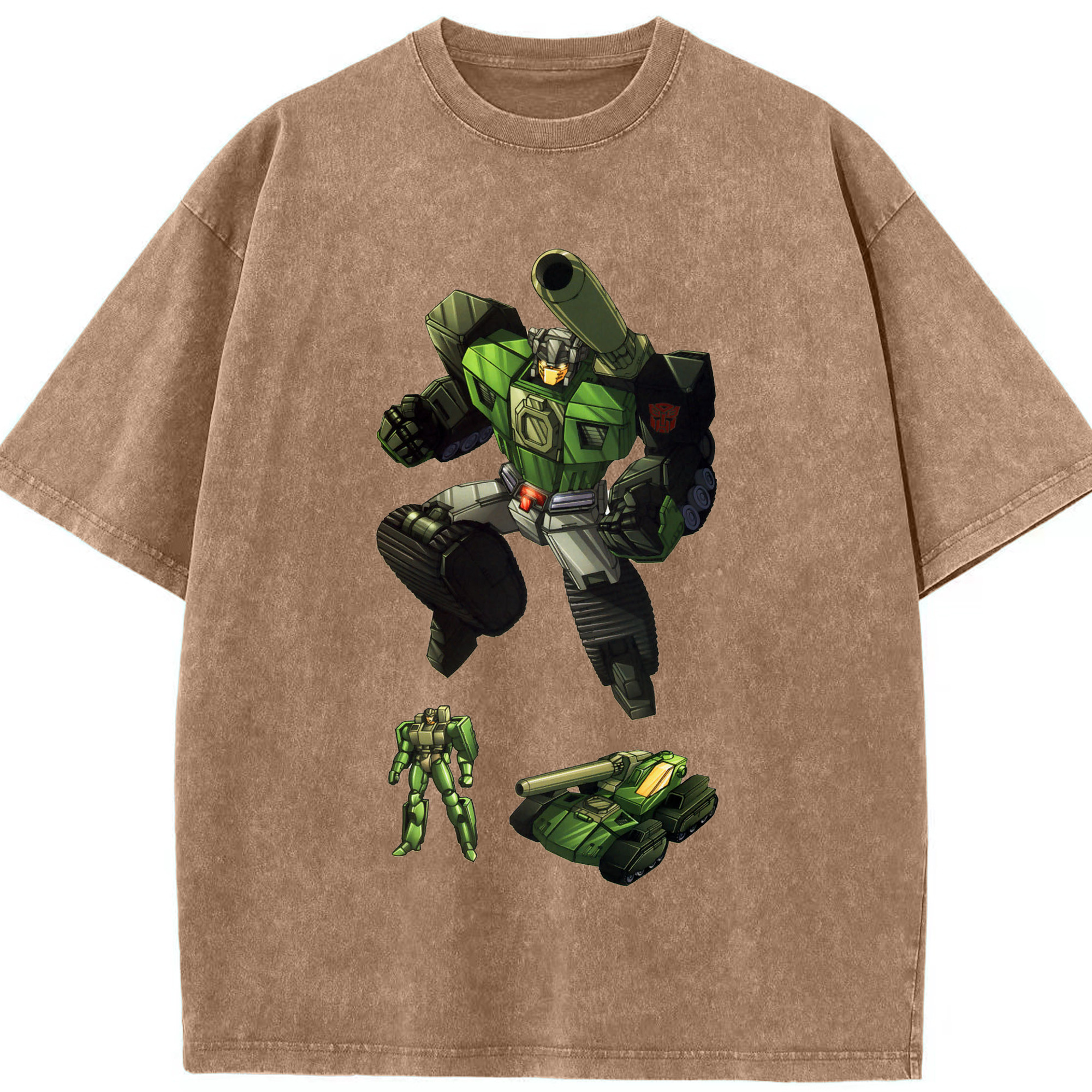 （画像用）  綿100% ヴィンテージ風 半袖Tシャツ（フロントプリント）