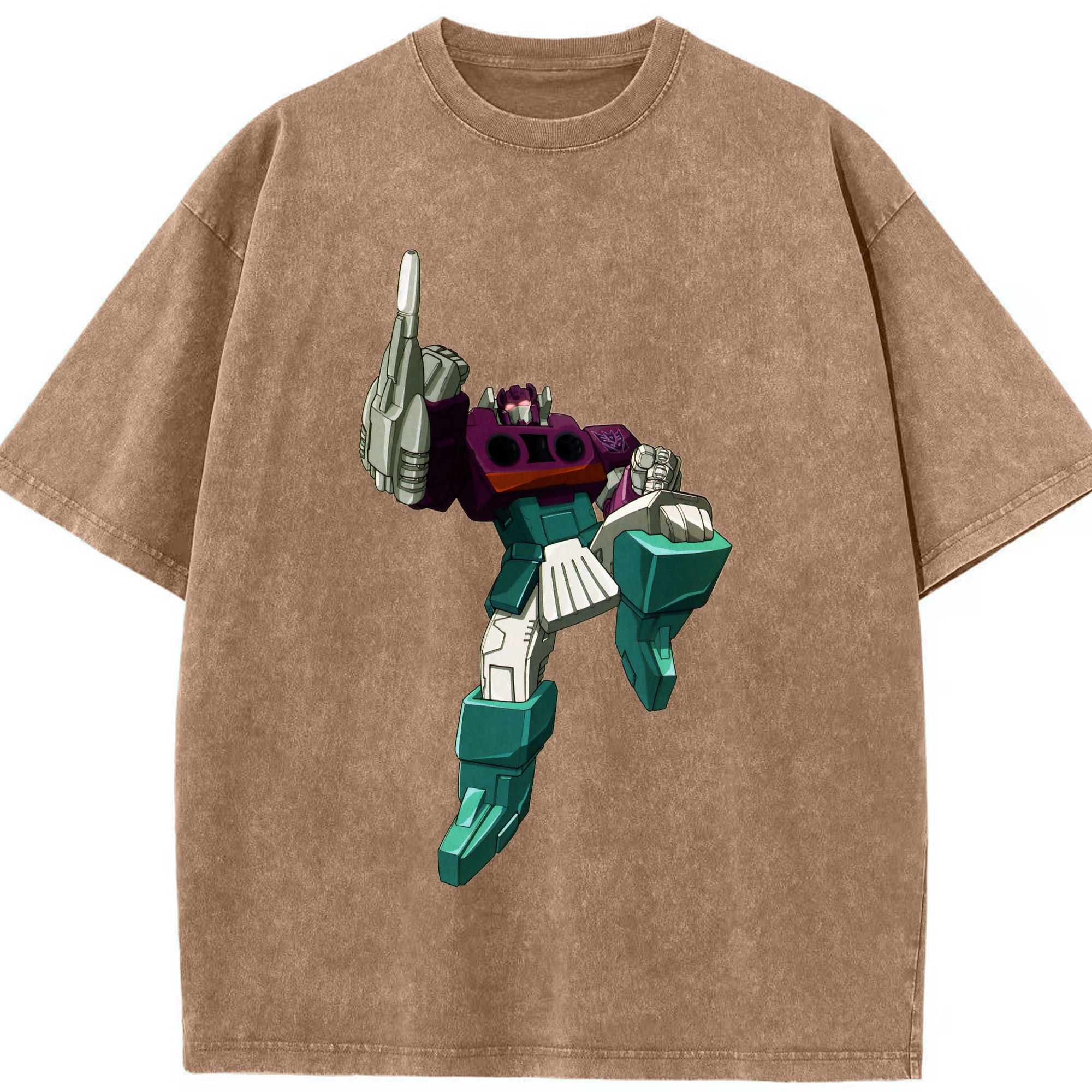 （画像用）  綿100% ヴィンテージ風 半袖Tシャツ（フロントプリント）