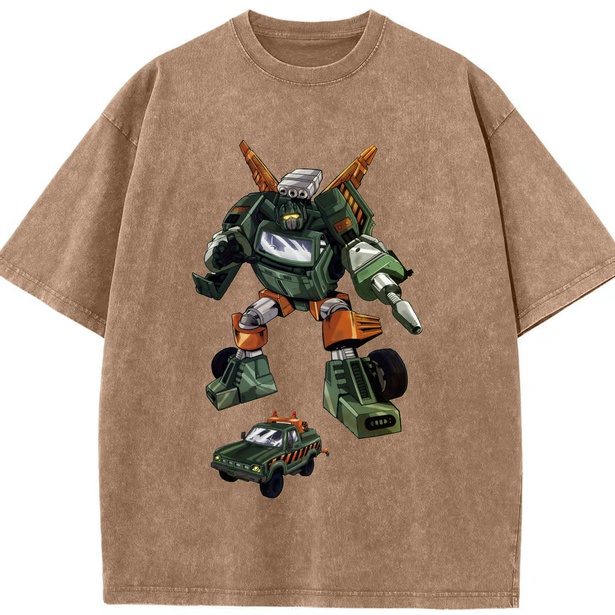 （画像用）  綿100% ヴィンテージ風 半袖Tシャツ（フロントプリント）