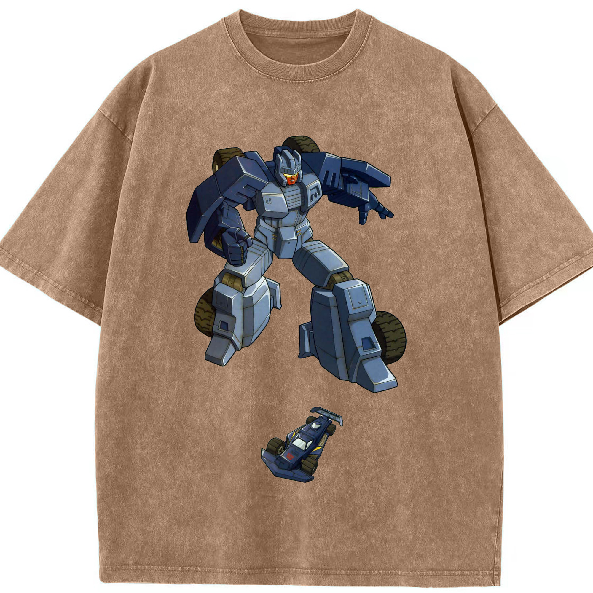 （画像用）  綿100% ヴィンテージ風 半袖Tシャツ（フロントプリント）