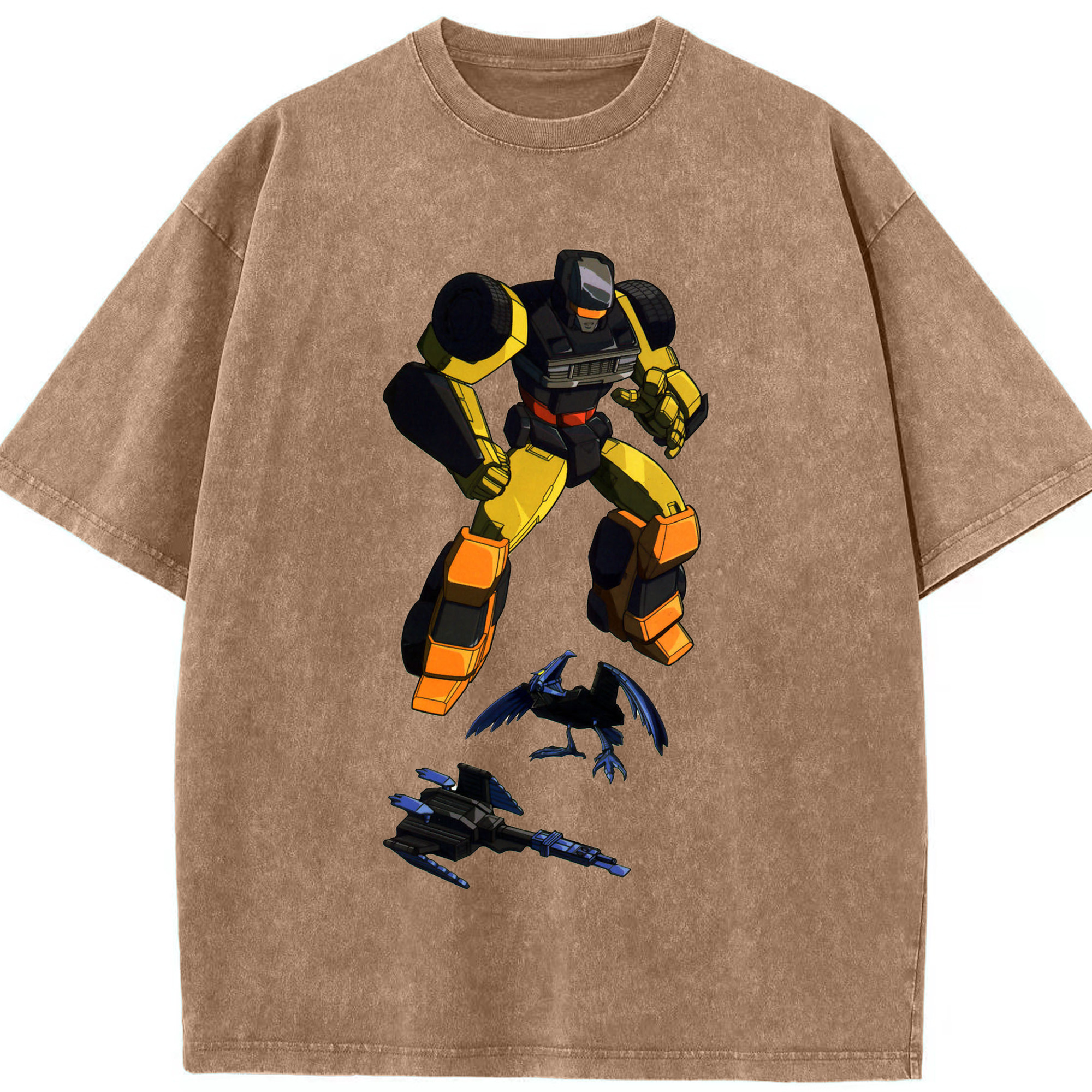 （画像用）  綿100% ヴィンテージ風 半袖Tシャツ（フロントプリント）