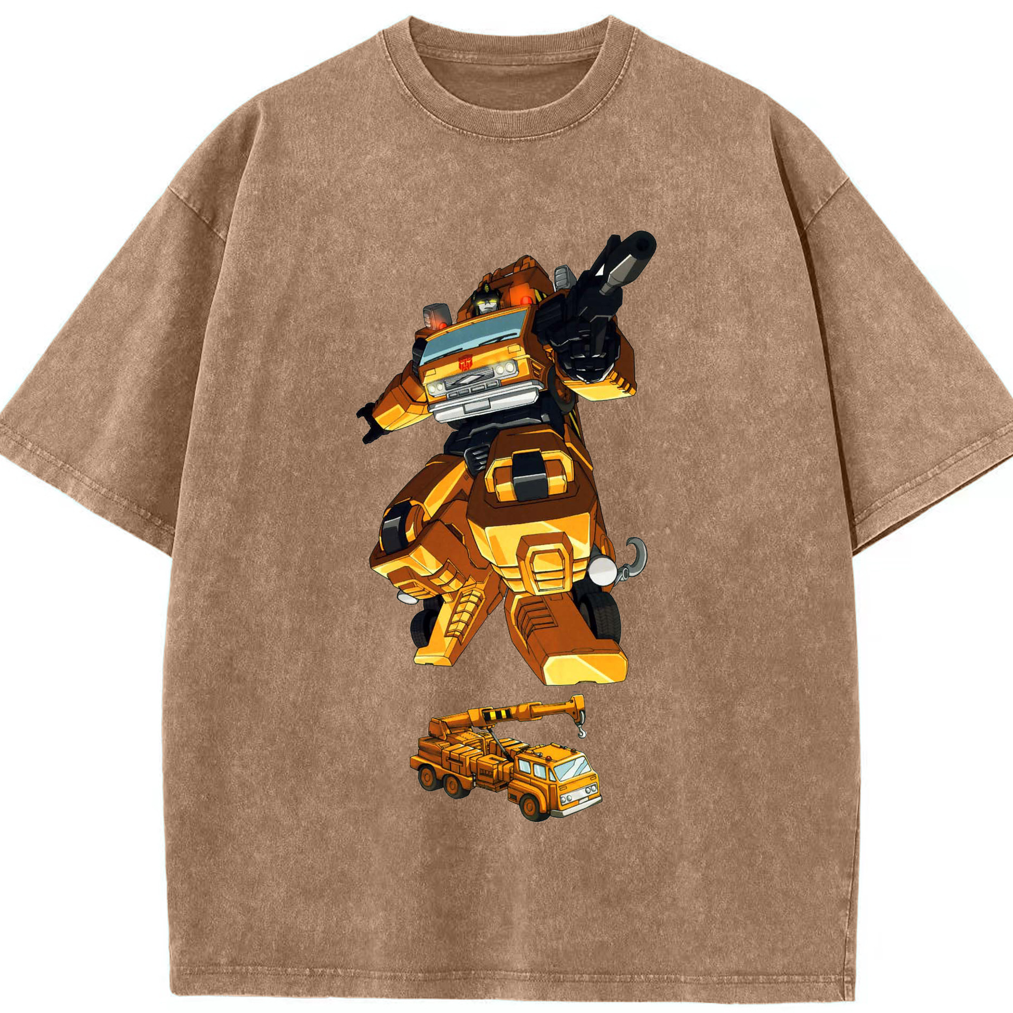 （画像用）  綿100% ヴィンテージ風 半袖Tシャツ（フロントプリント）
