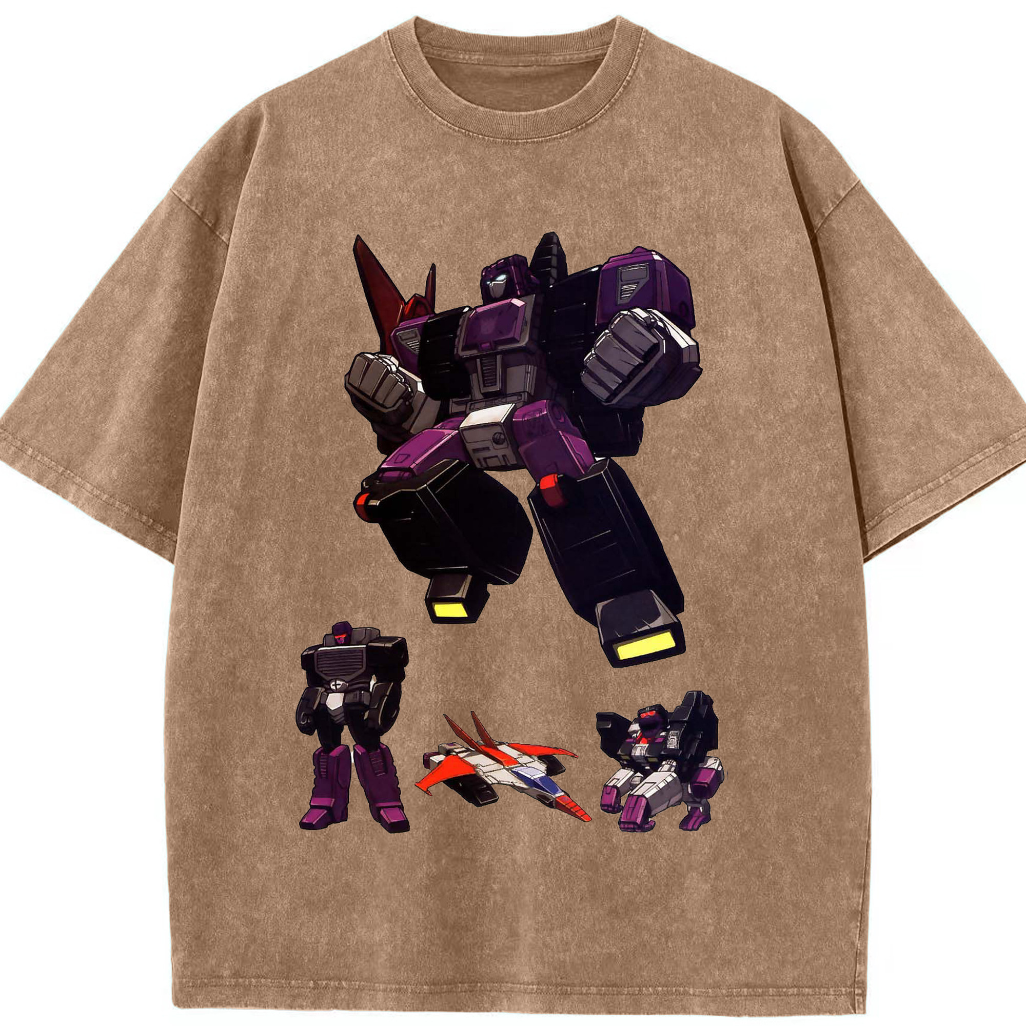 （画像用）  綿100% ヴィンテージ風 半袖Tシャツ（フロントプリント）