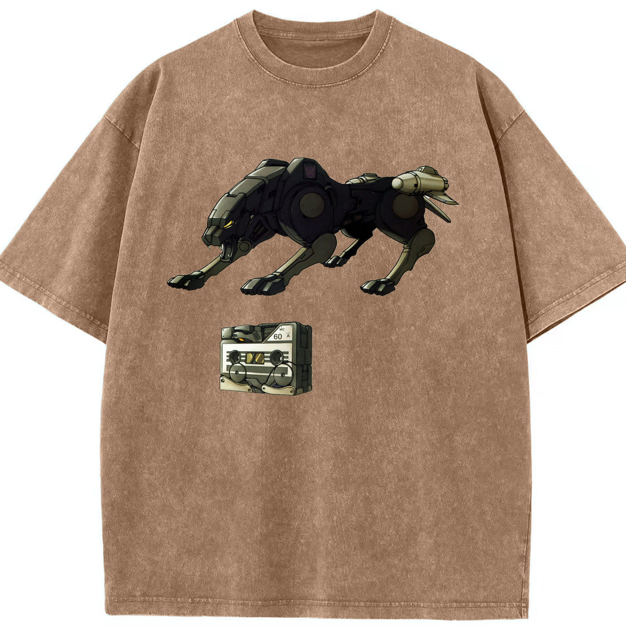 （画像用）  綿100% ヴィンテージ風 半袖Tシャツ（フロントプリント）