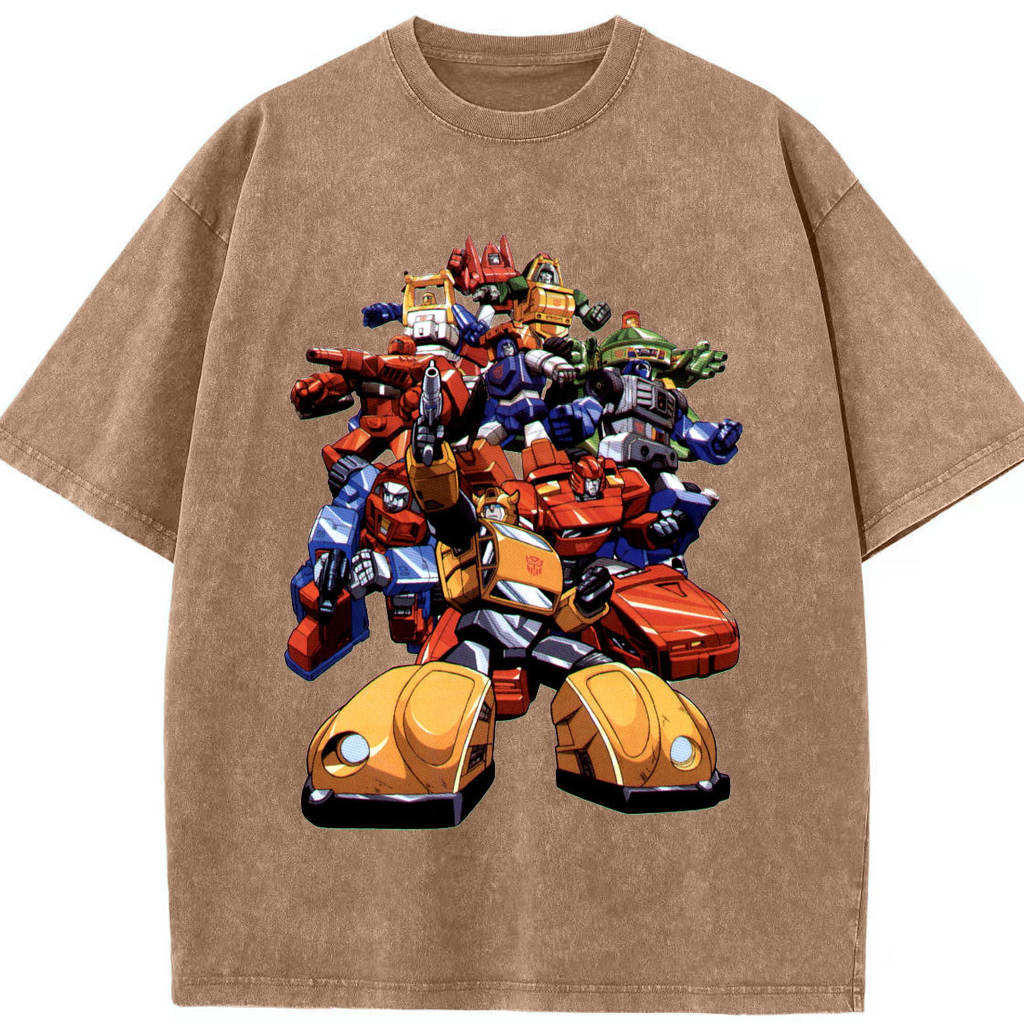 （画像用）  綿100% ヴィンテージ風 半袖Tシャツ（フロントプリント）