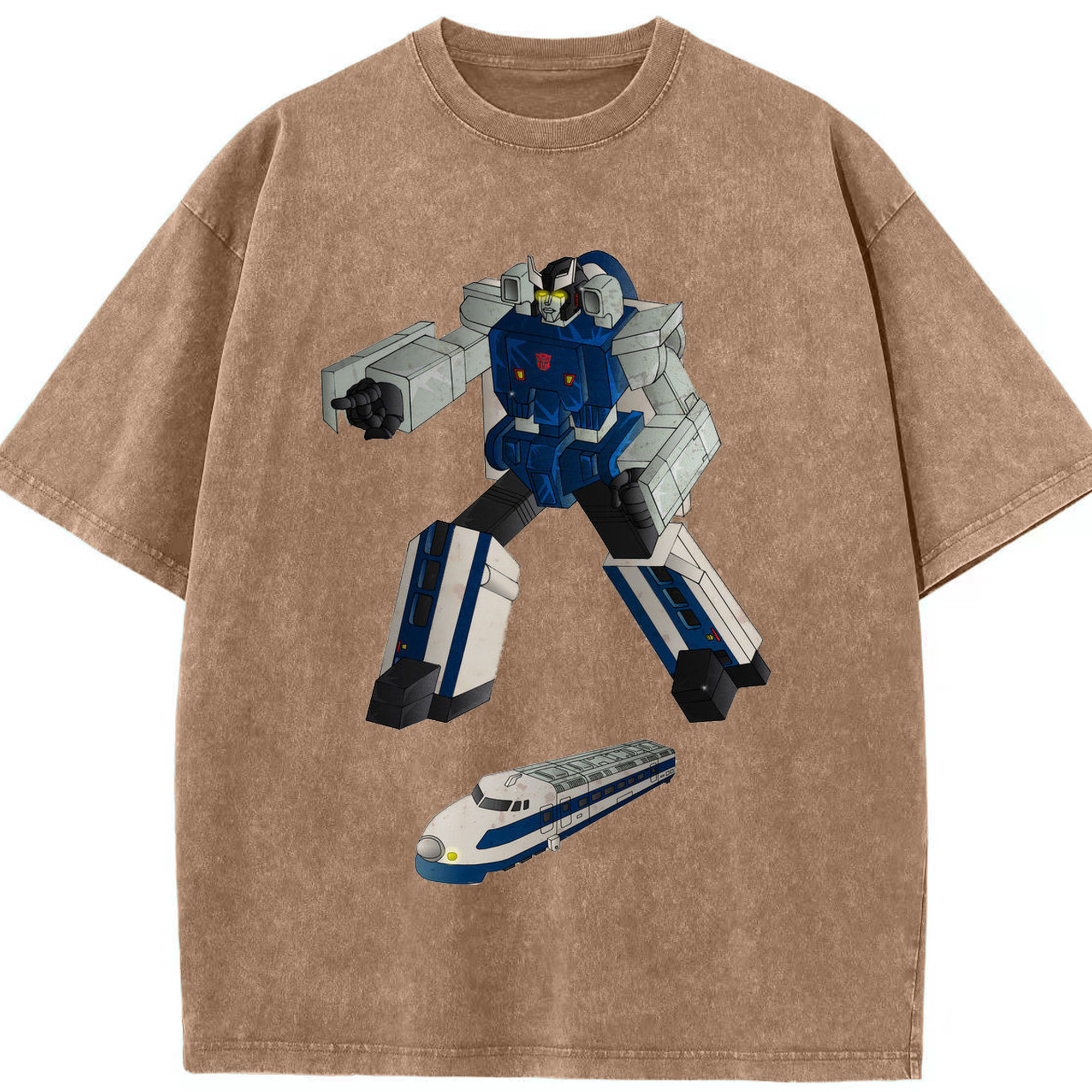 （画像用）  綿100% ヴィンテージ風 半袖Tシャツ（フロントプリント）