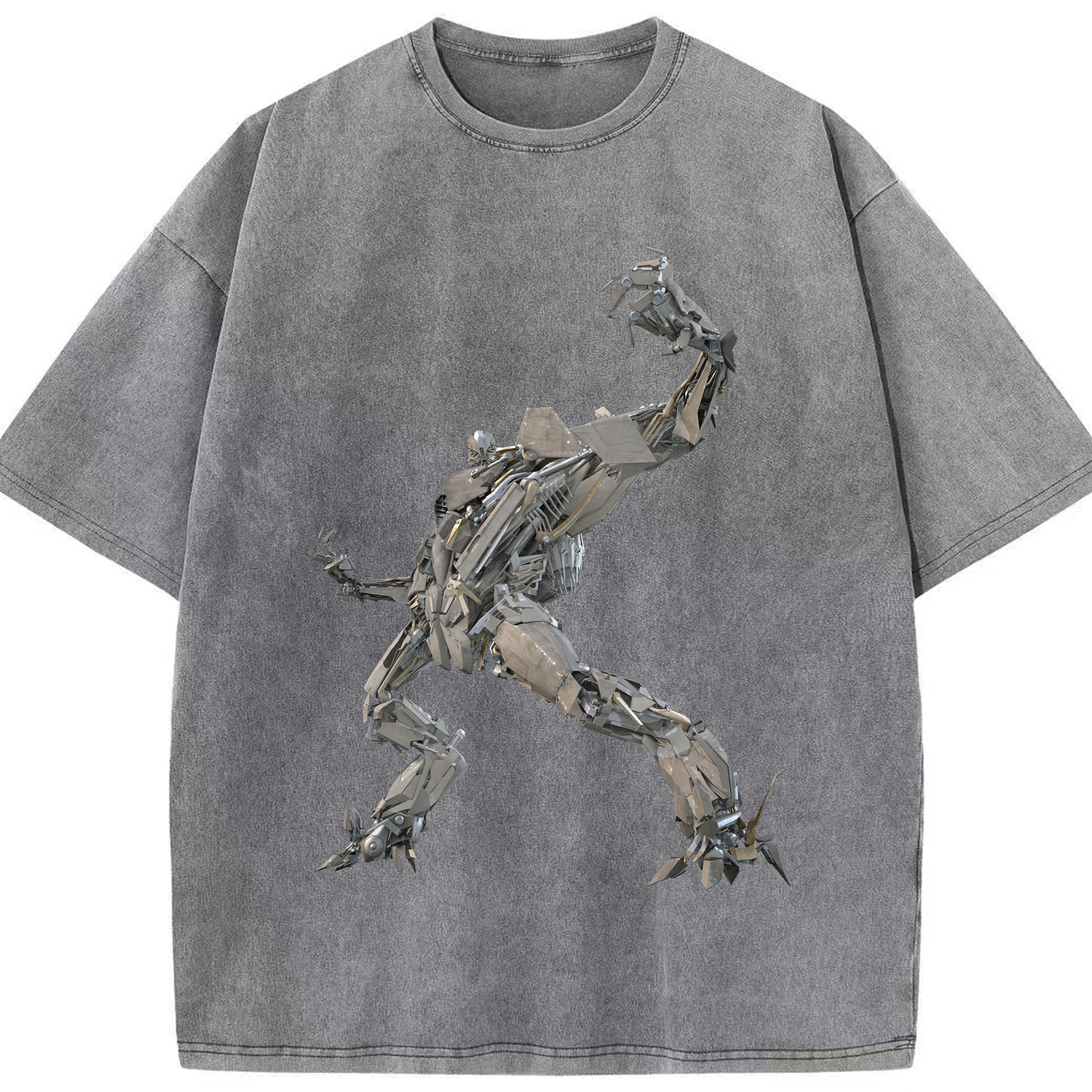 （画像用）  綿100% ヴィンテージ風 半袖Tシャツ（フロントプリント）