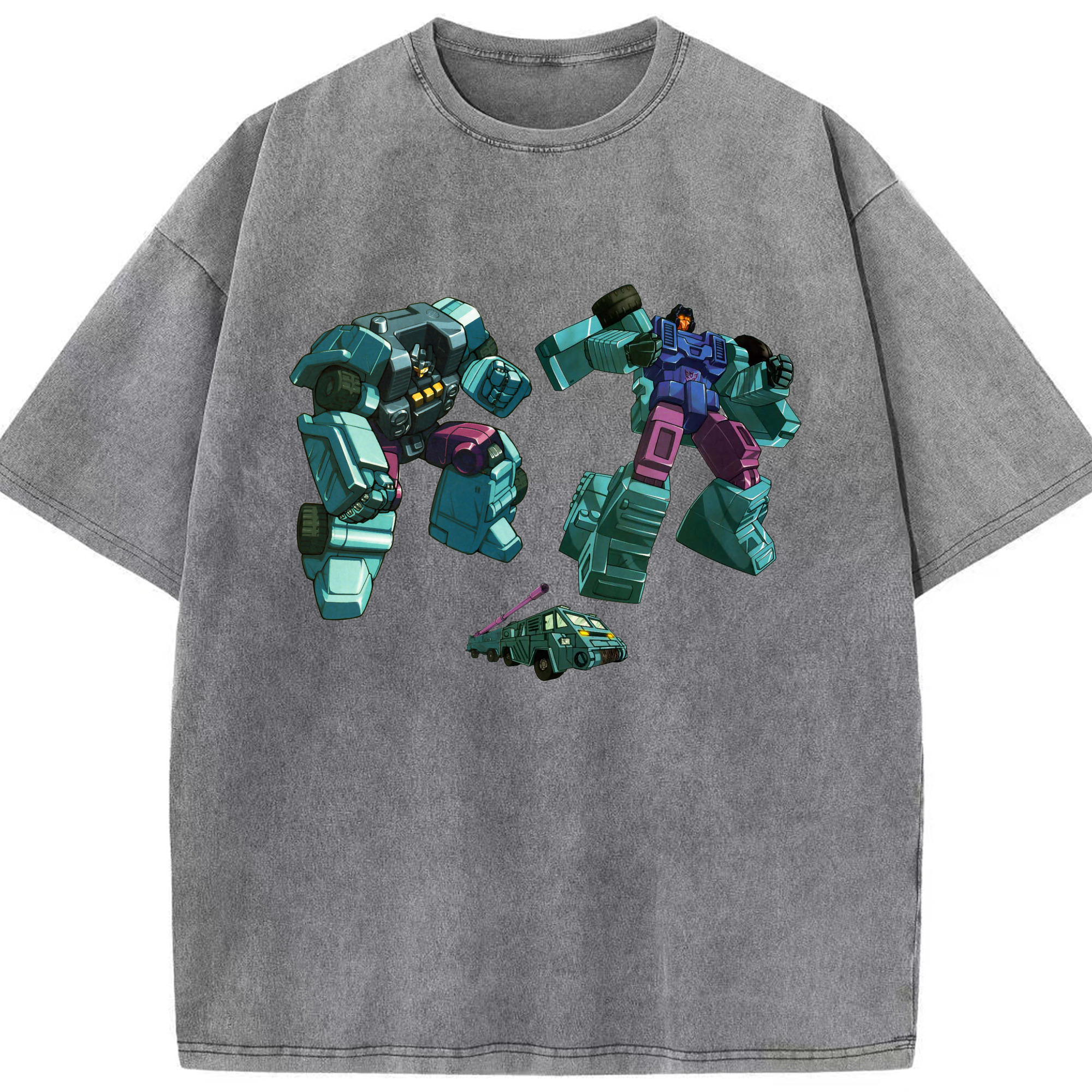 （画像用）  綿100% ヴィンテージ風 半袖Tシャツ（フロントプリント）