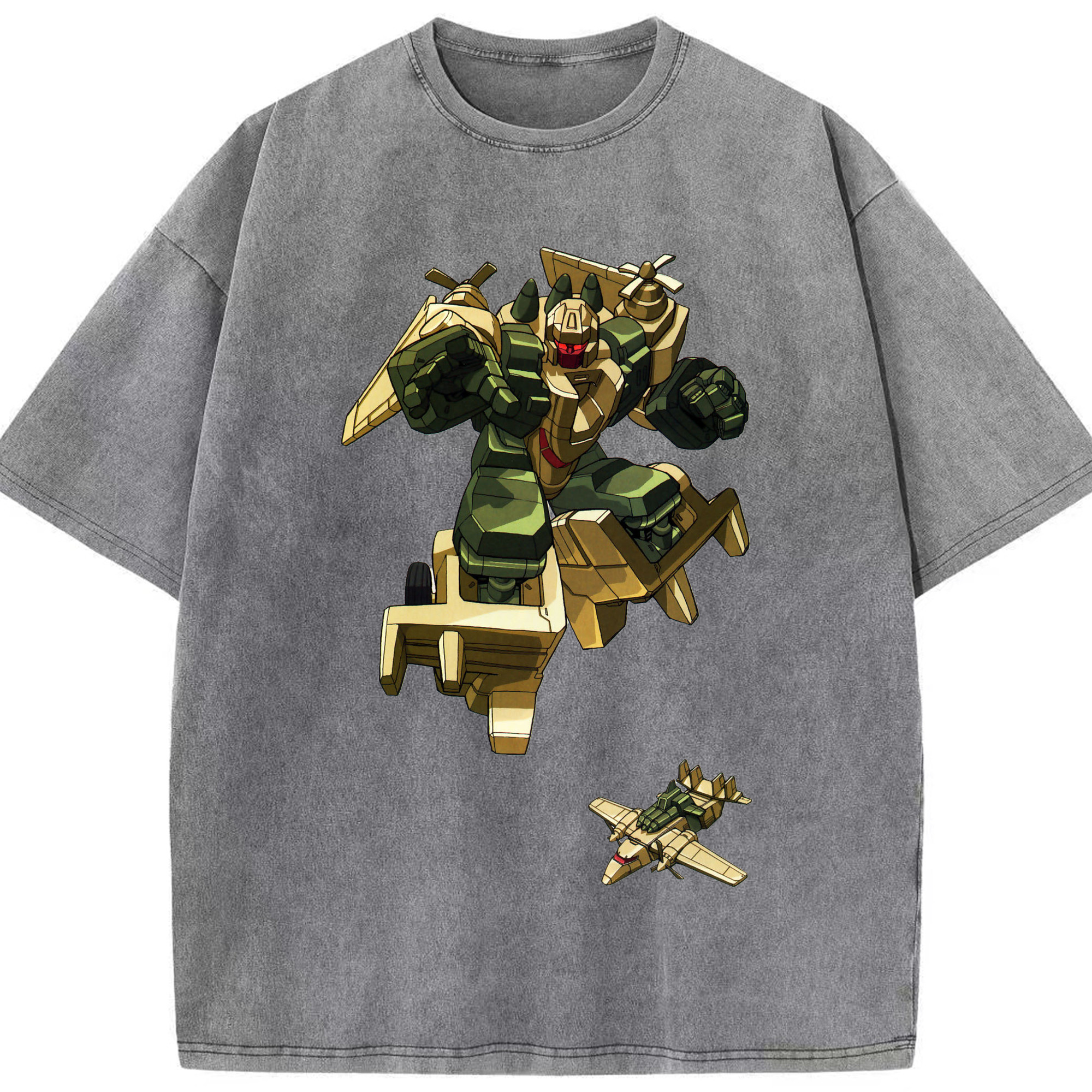 （画像用）  綿100% ヴィンテージ風 半袖Tシャツ（フロントプリント）