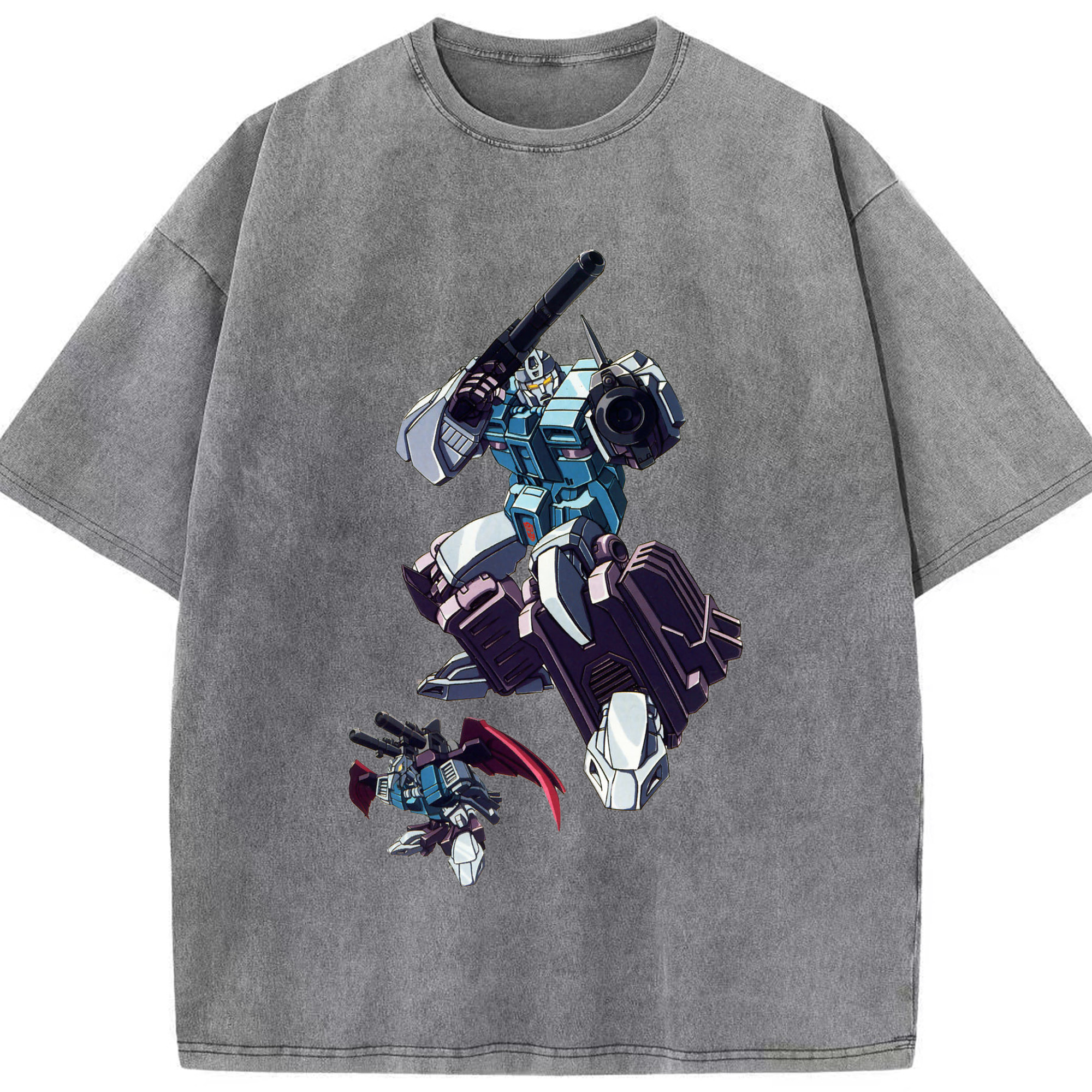 （画像用）  綿100% ヴィンテージ風 半袖Tシャツ（フロントプリント）
