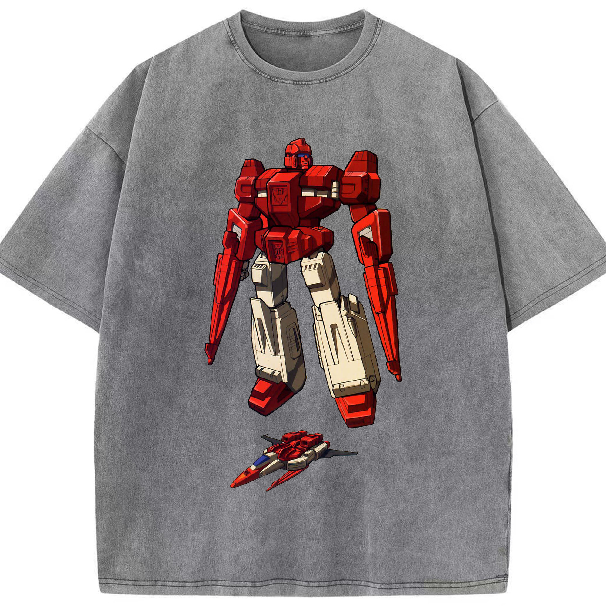 （画像用）  綿100% ヴィンテージ風 半袖Tシャツ（フロントプリント）