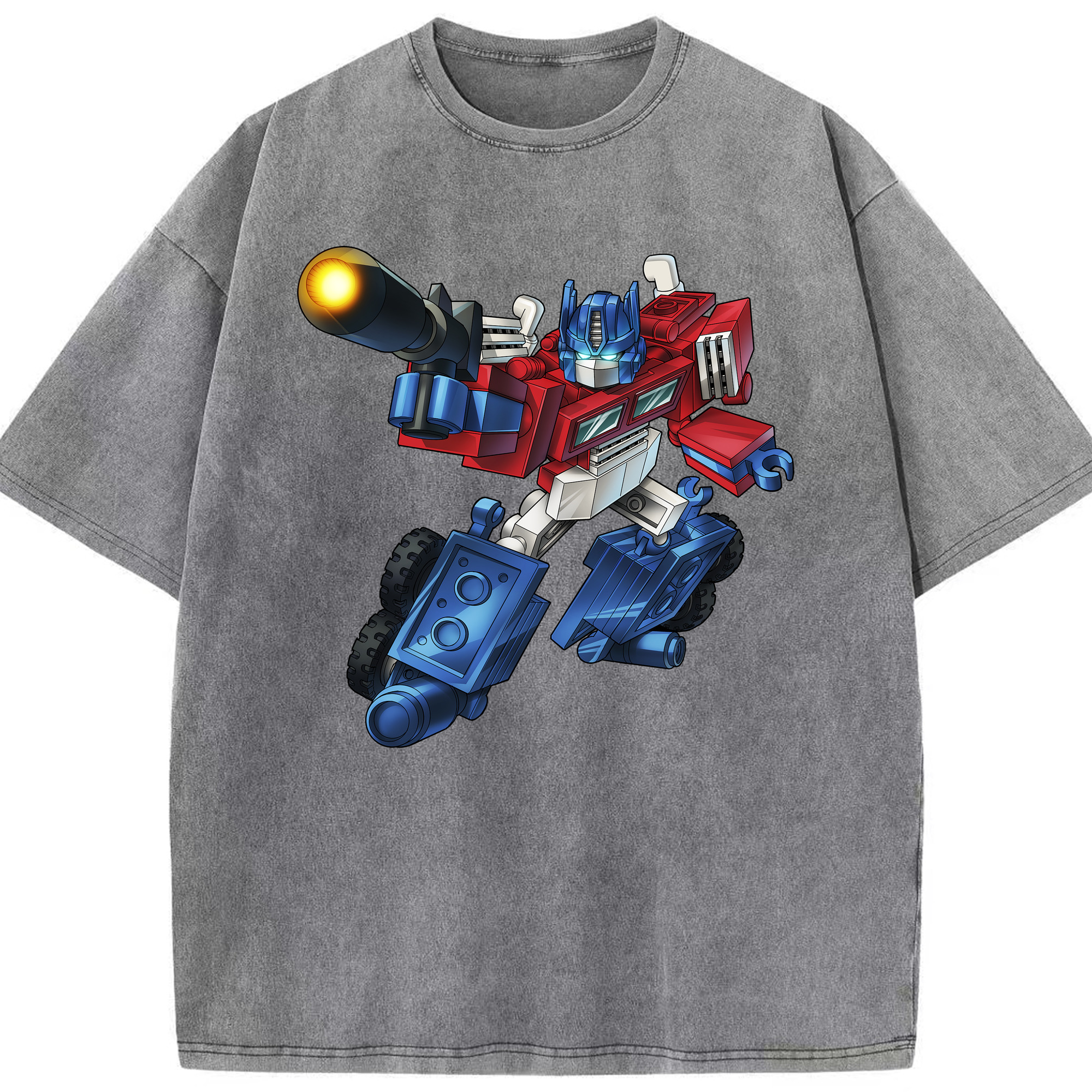 （画像用）  綿100% ヴィンテージ風 半袖Tシャツ（フロントプリント）