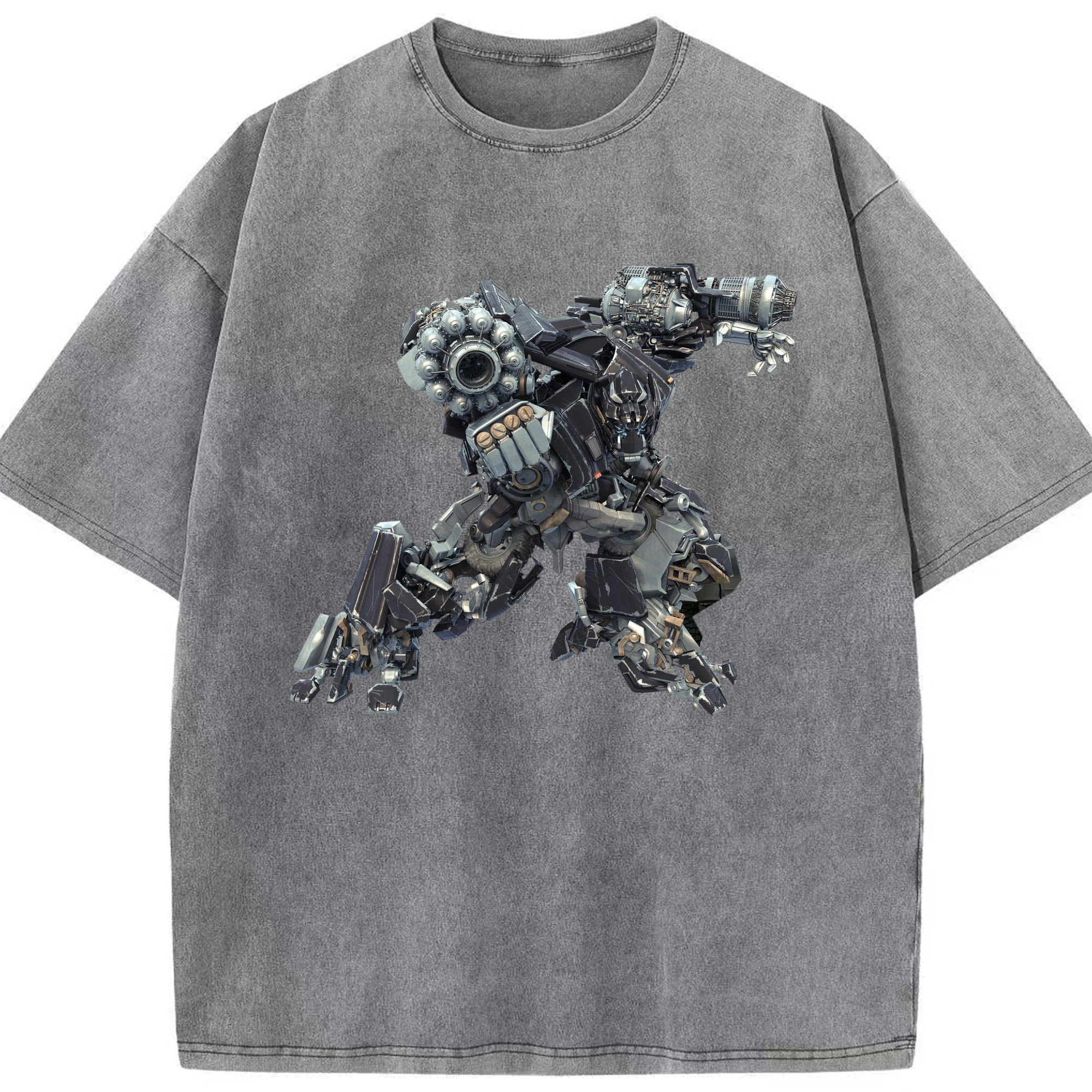 （画像用）  綿100% ヴィンテージ風 半袖Tシャツ（フロントプリント）