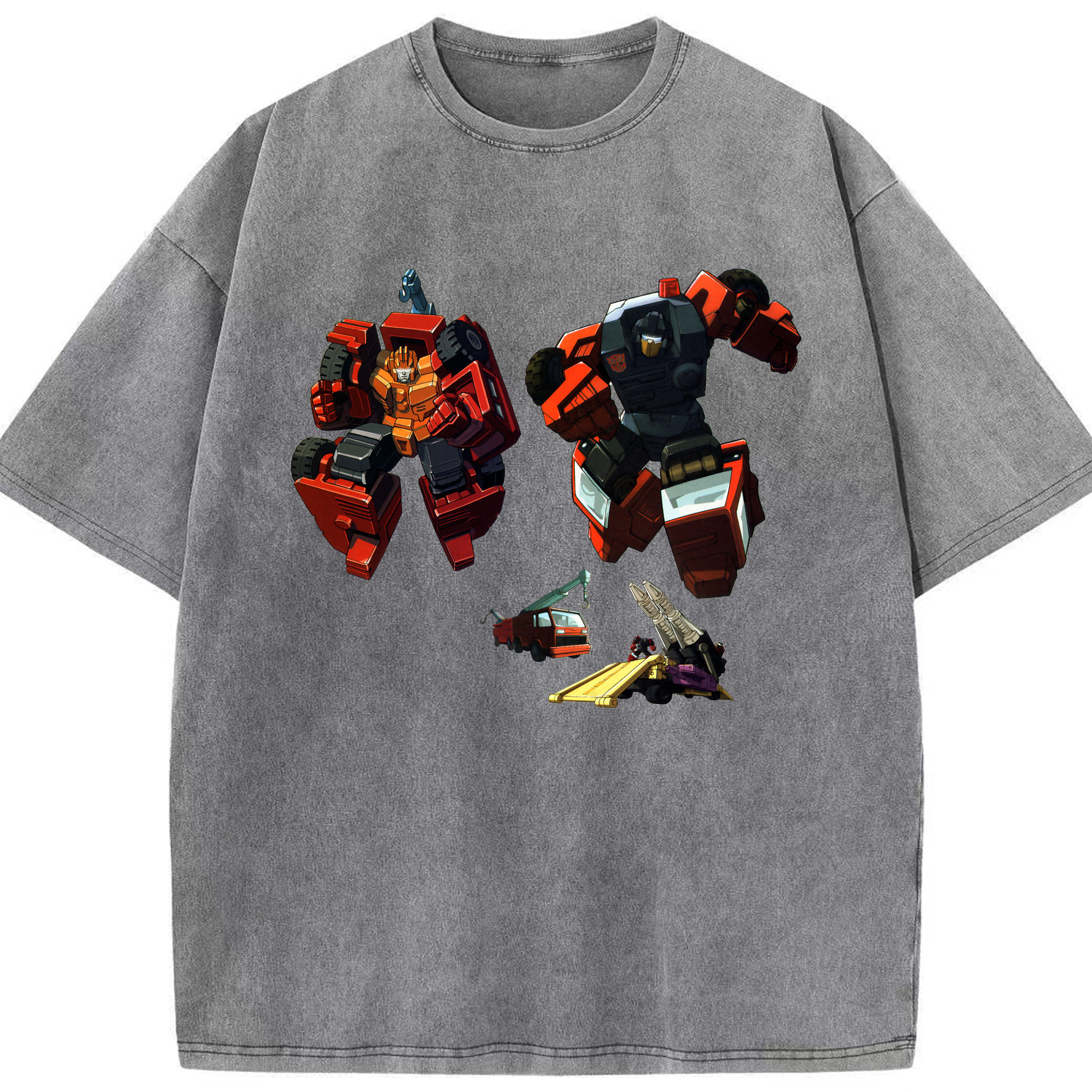 （画像用）  綿100% ヴィンテージ風 半袖Tシャツ（フロントプリント）