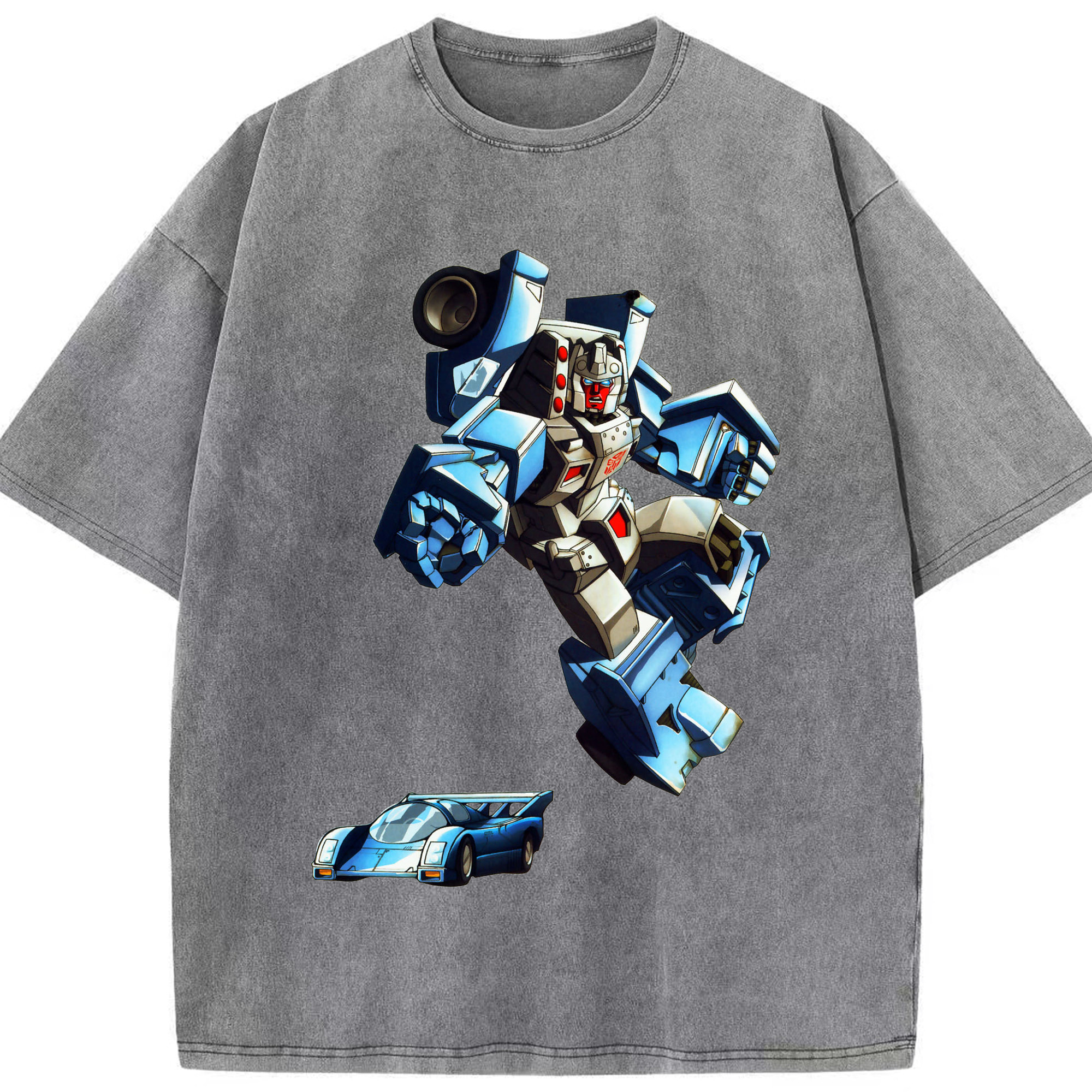（画像用）  綿100% ヴィンテージ風 半袖Tシャツ（フロントプリント）