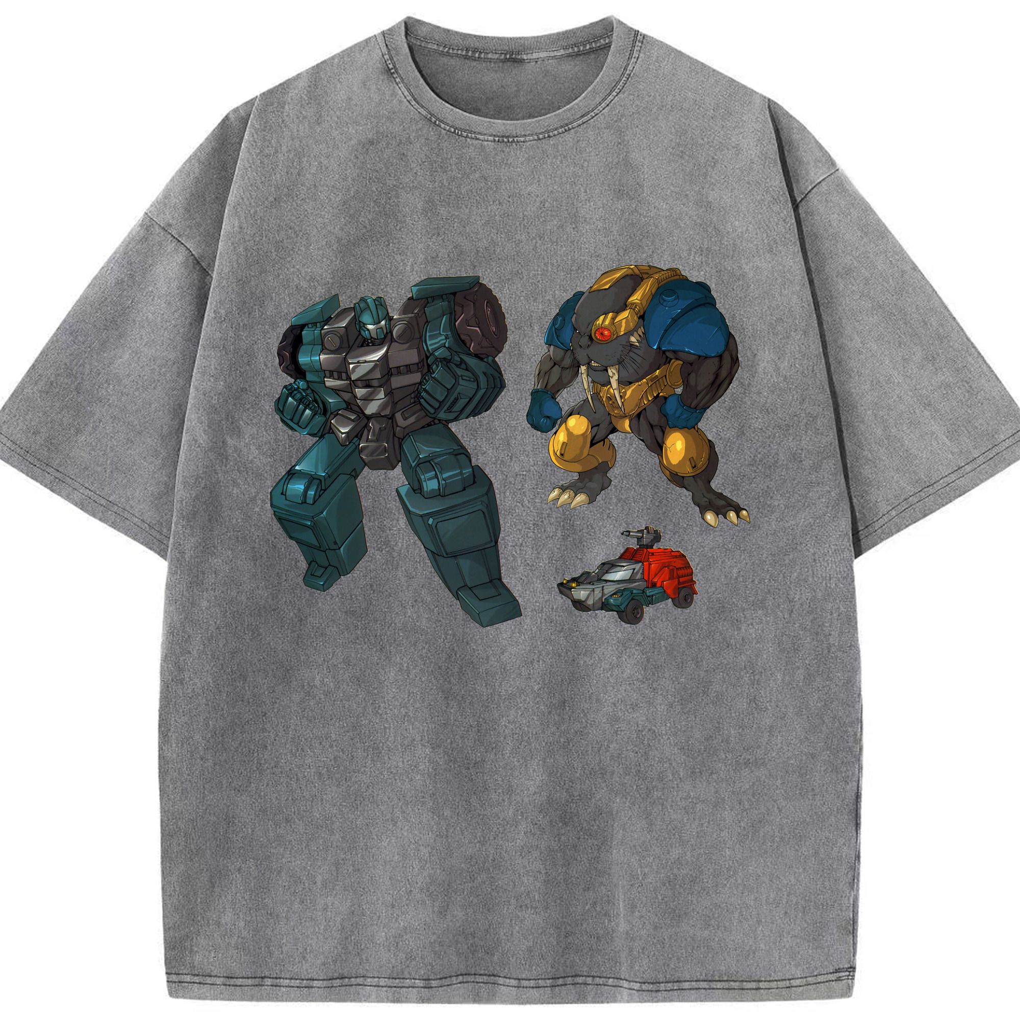 （画像用）  綿100% ヴィンテージ風 半袖Tシャツ（フロントプリント）