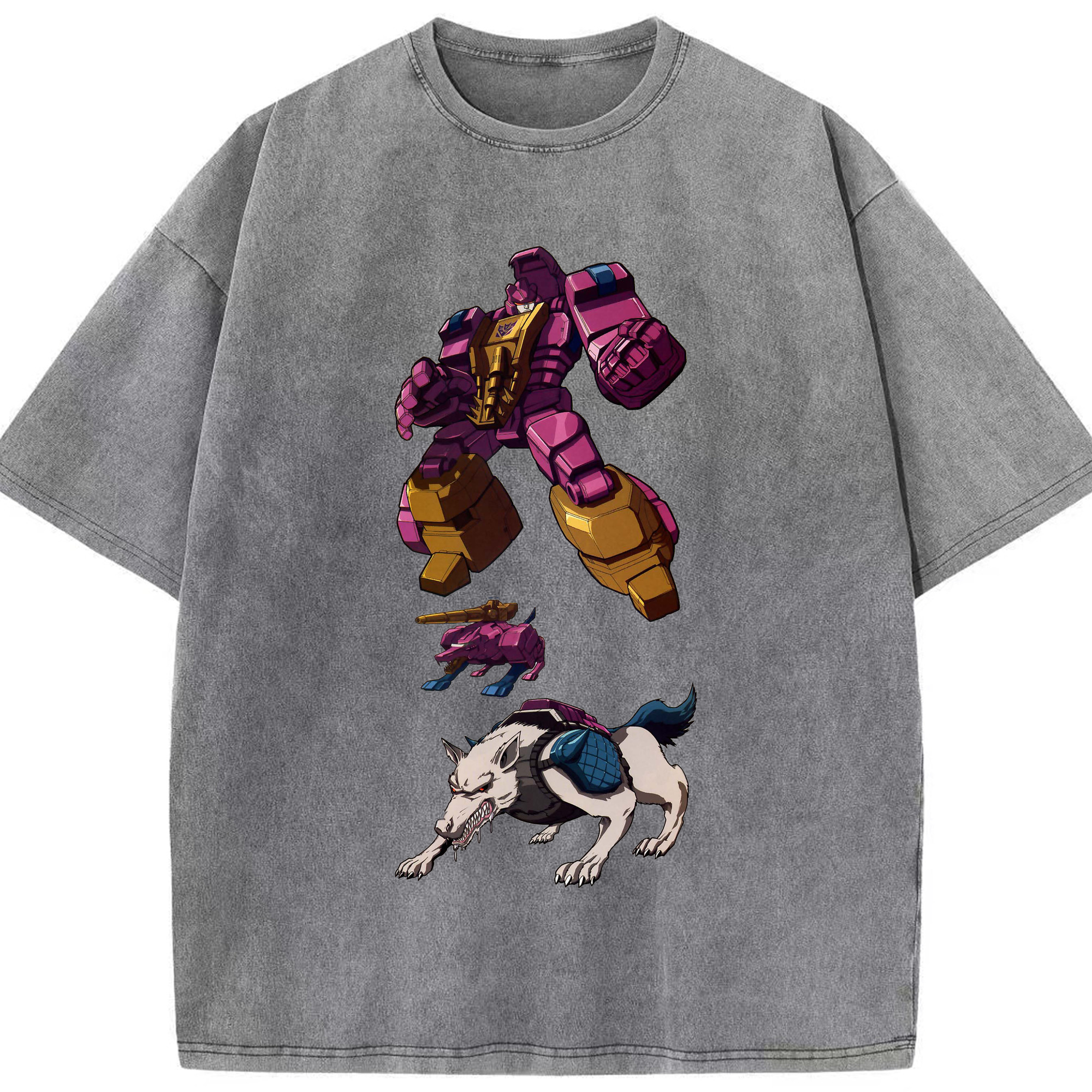 （画像用）  綿100% ヴィンテージ風 半袖Tシャツ（フロントプリント）