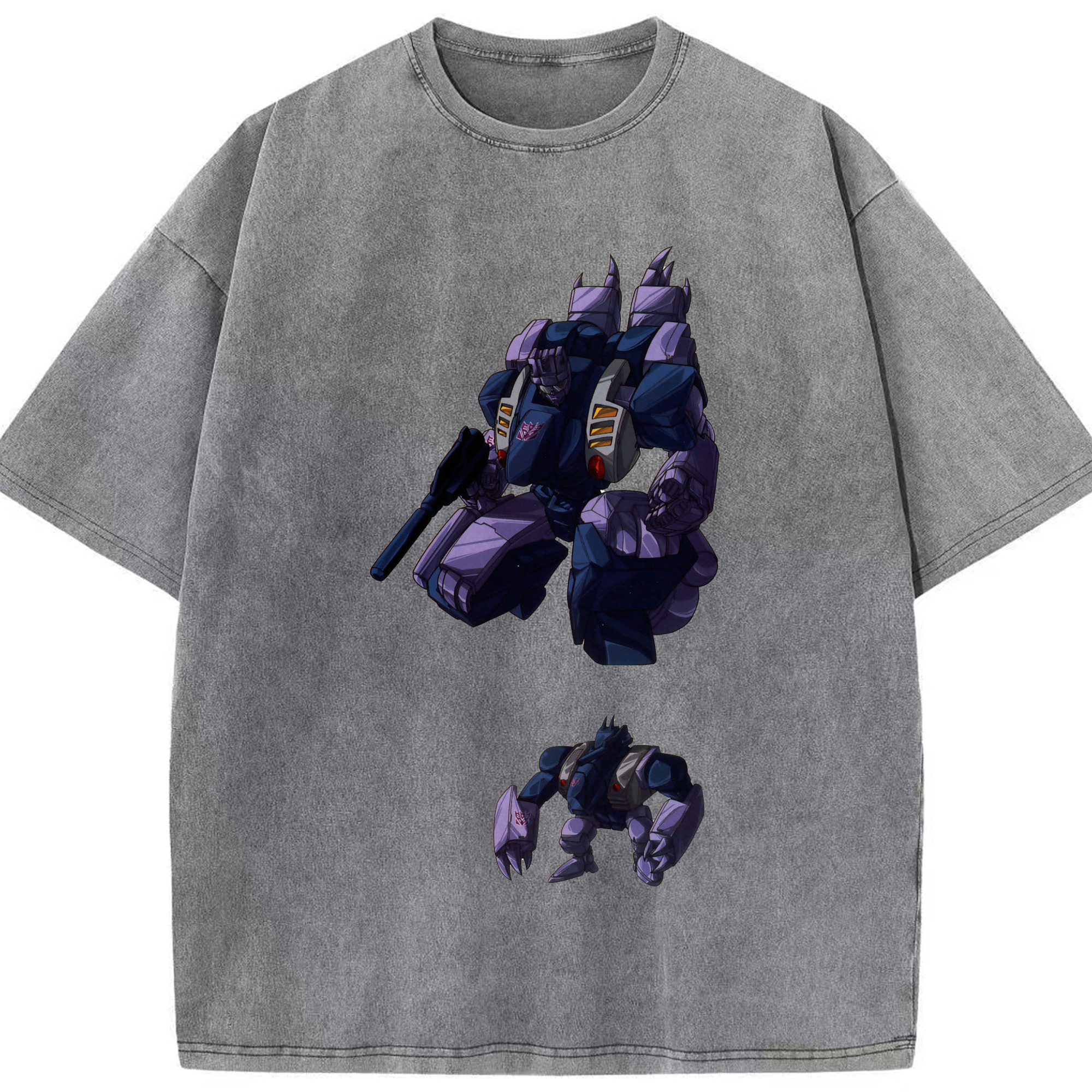 （画像用）  綿100% ヴィンテージ風 半袖Tシャツ（フロントプリント）