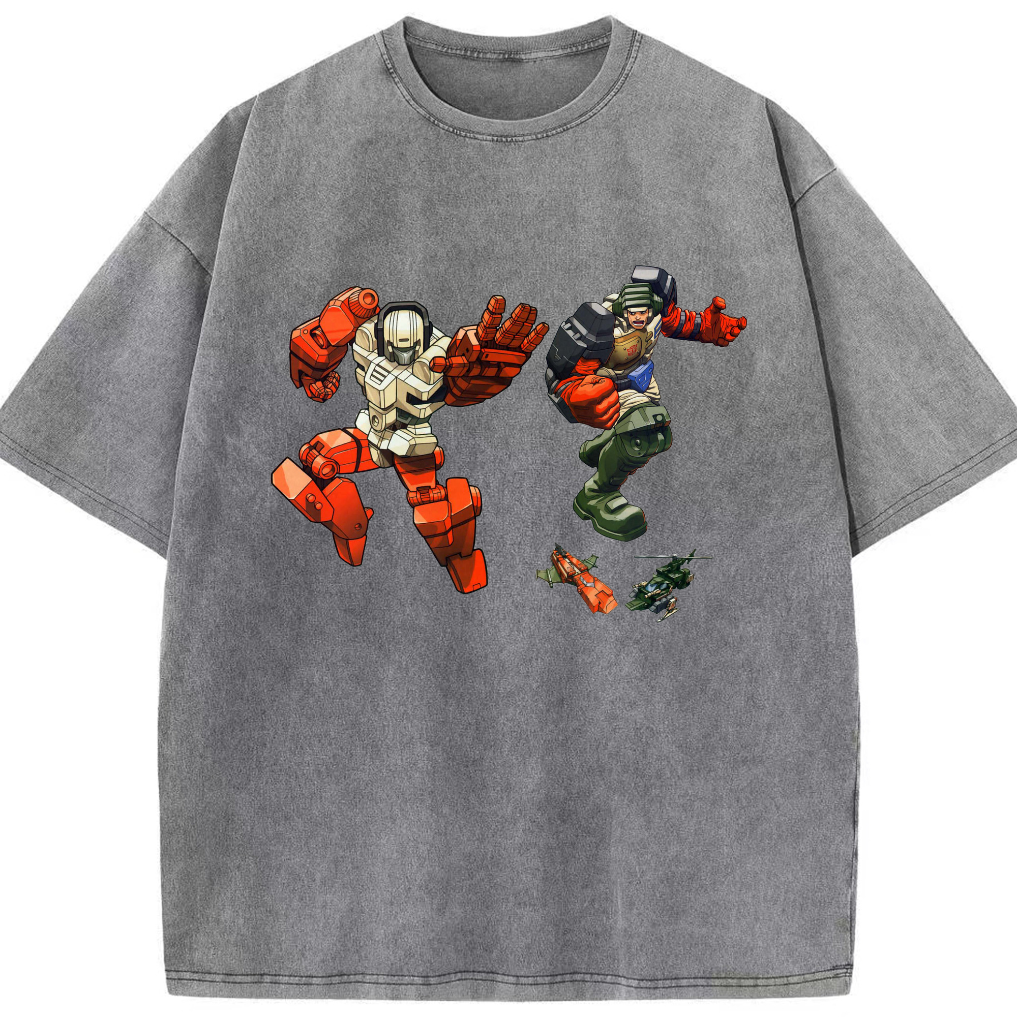 （画像用）  綿100% ヴィンテージ風 半袖Tシャツ（フロントプリント）