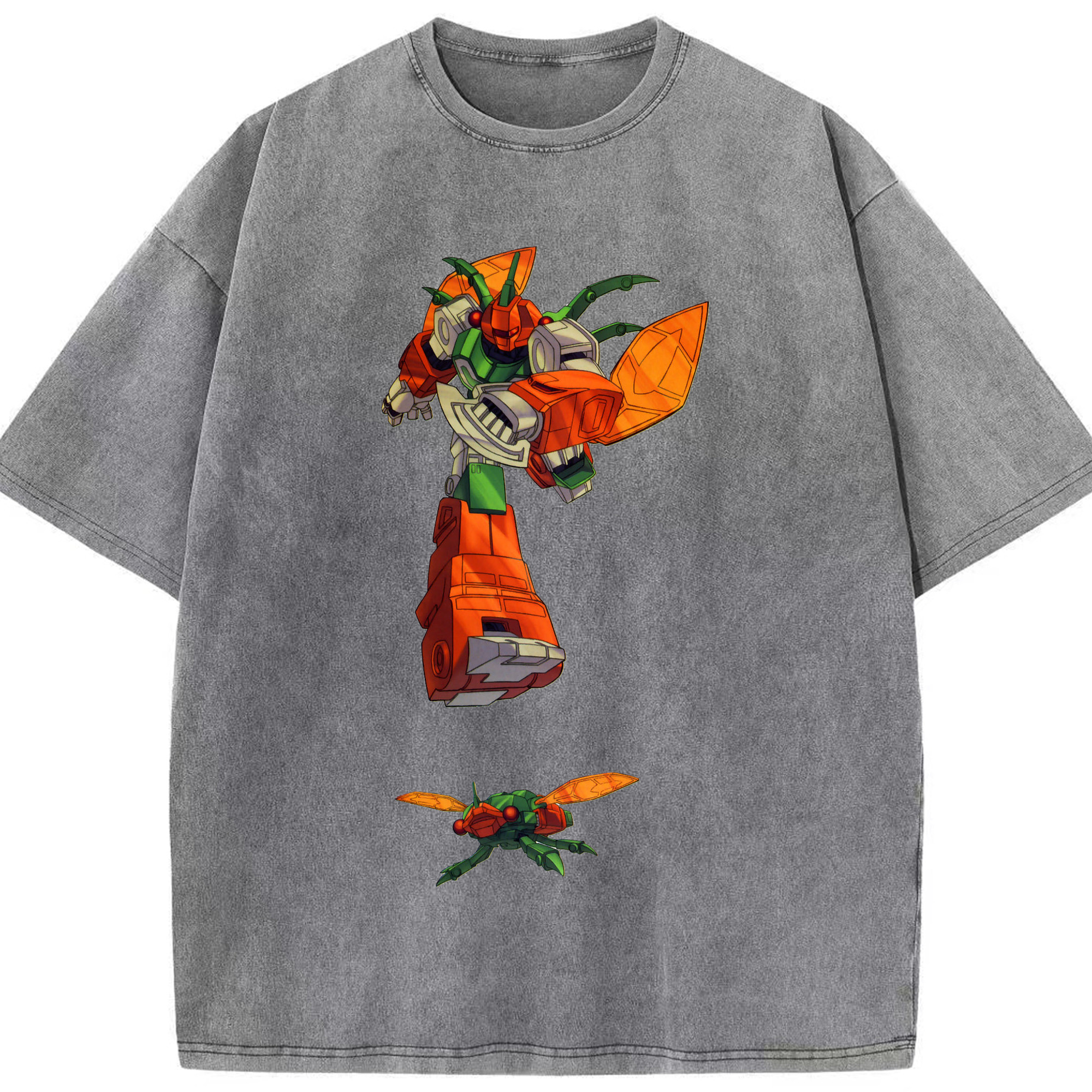 （画像用）  綿100% ヴィンテージ風 半袖Tシャツ（フロントプリント）
