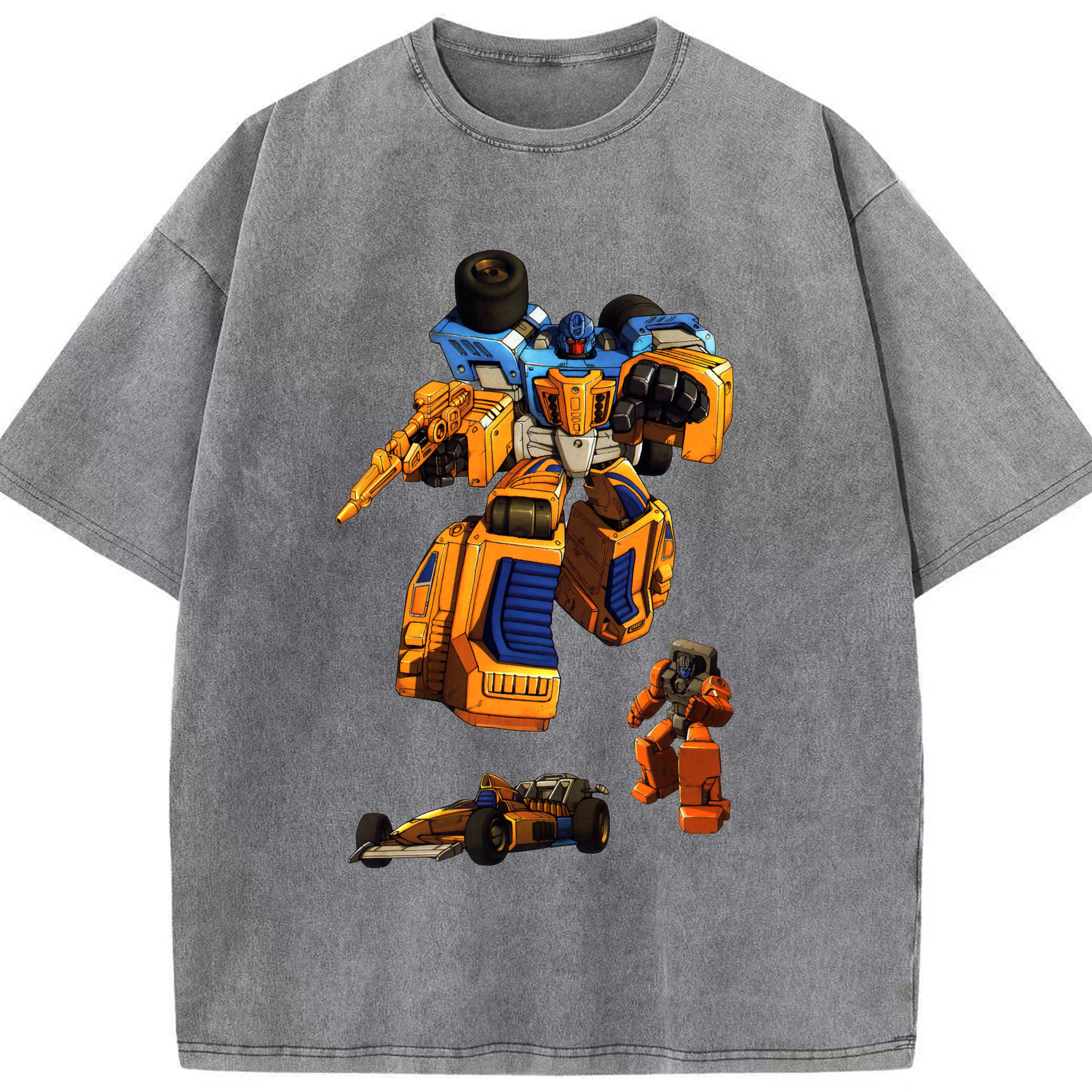 （画像用）  綿100% ヴィンテージ風 半袖Tシャツ（フロントプリント）