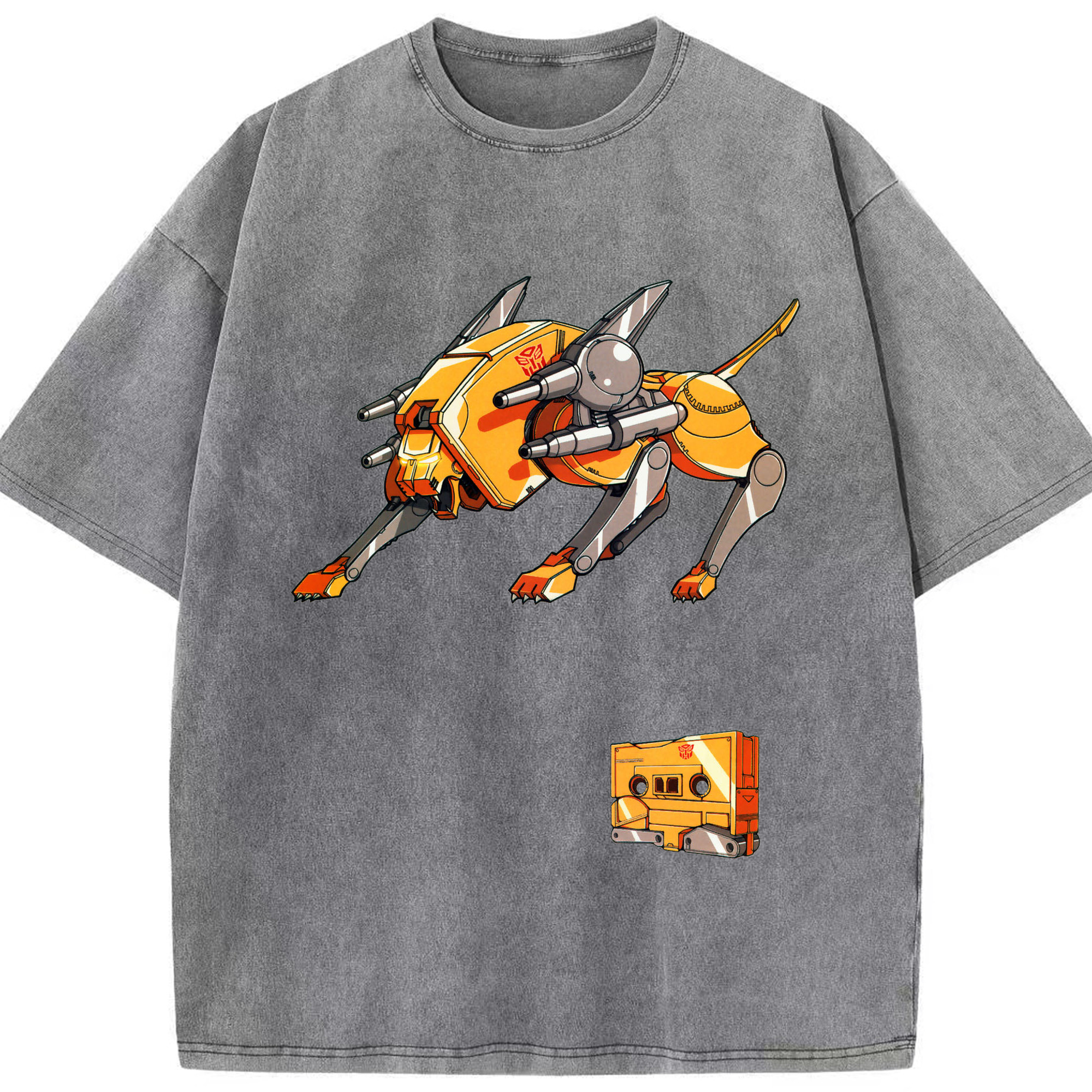 （画像用）  綿100% ヴィンテージ風 半袖Tシャツ（フロントプリント）