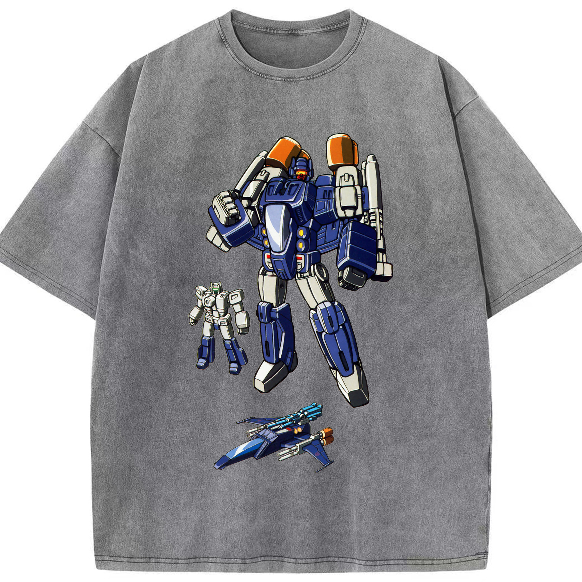 （画像用）  綿100% ヴィンテージ風 半袖Tシャツ（フロントプリント）
