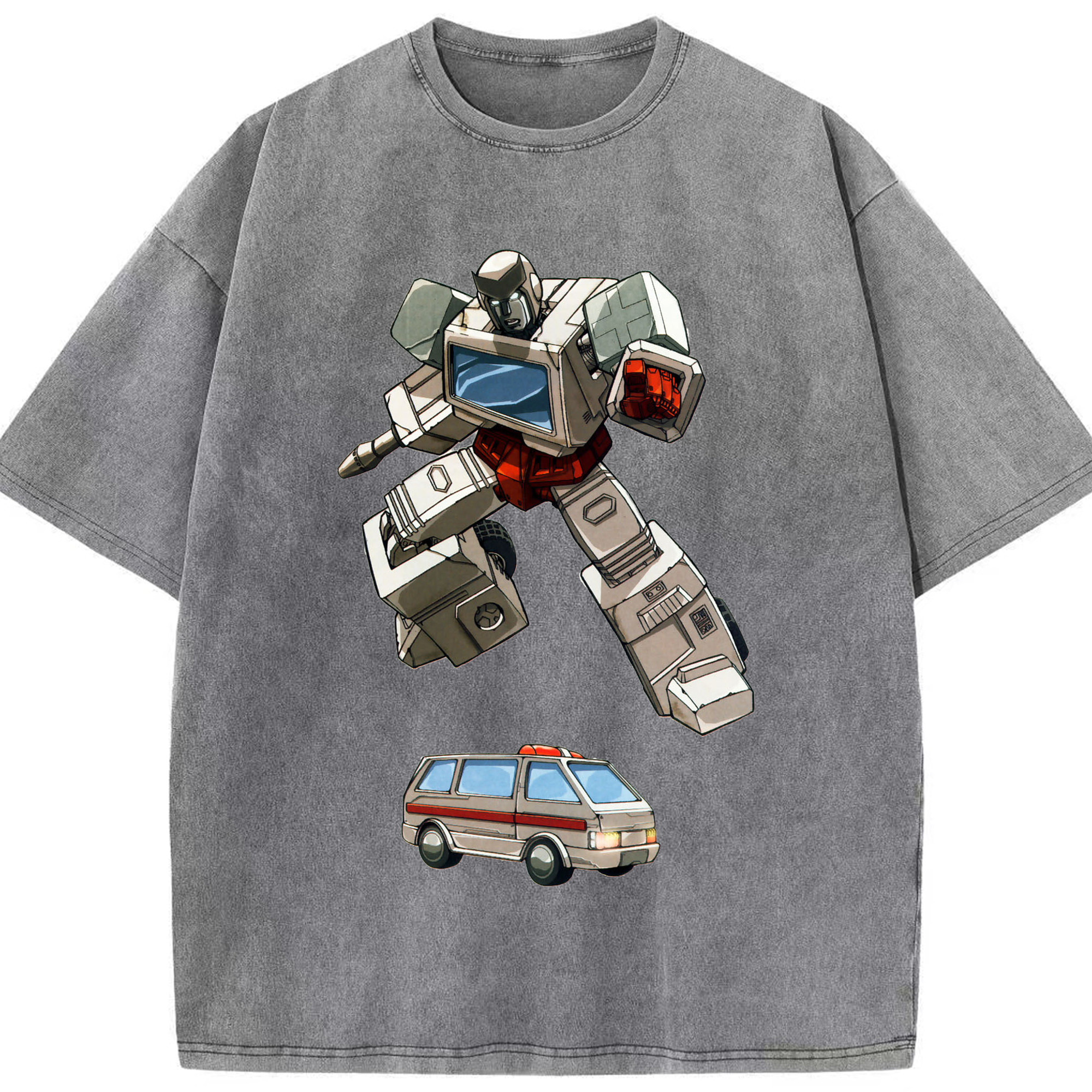 （画像用）  綿100% ヴィンテージ風 半袖Tシャツ（フロントプリント）