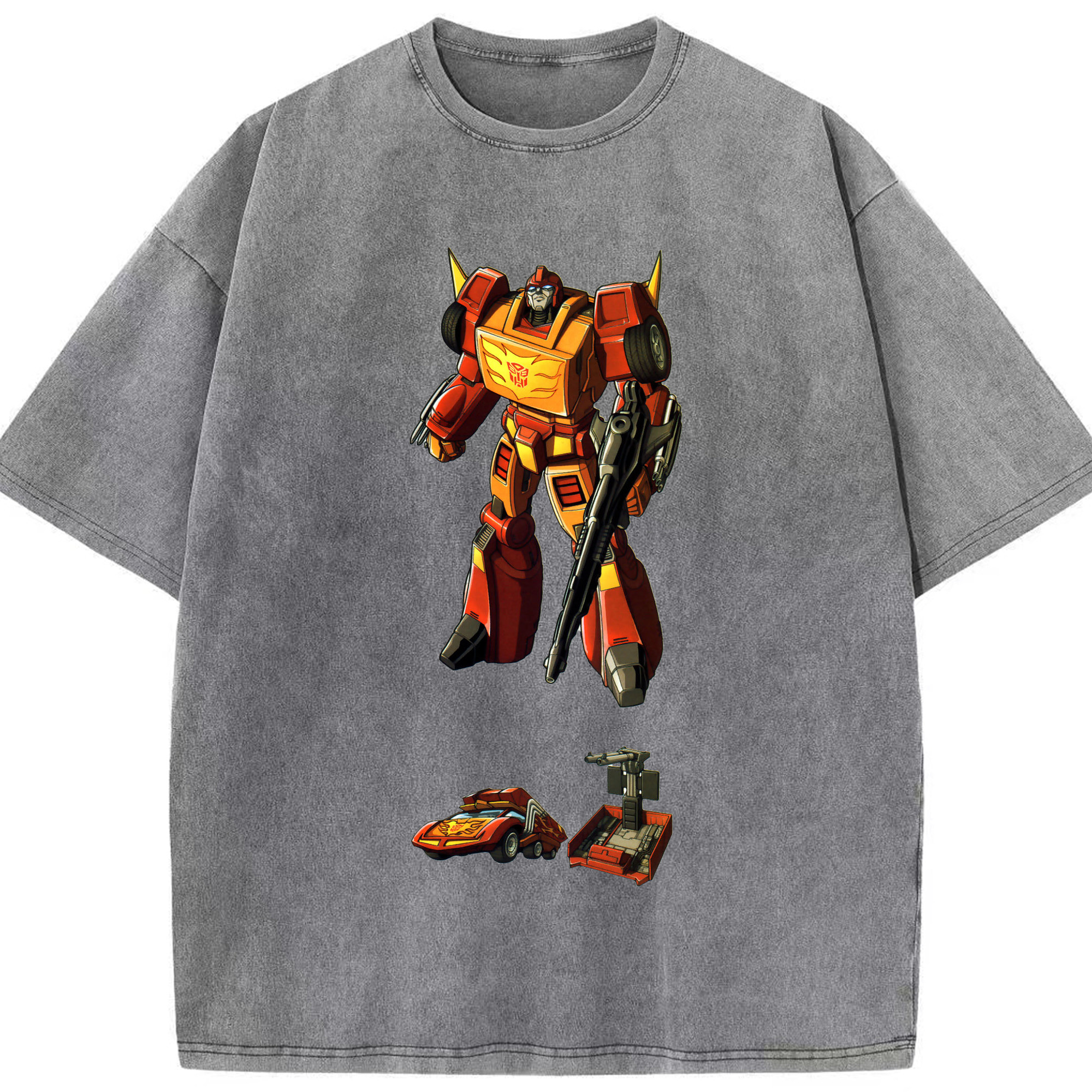 （画像用）  綿100% ヴィンテージ風 半袖Tシャツ（フロントプリント）