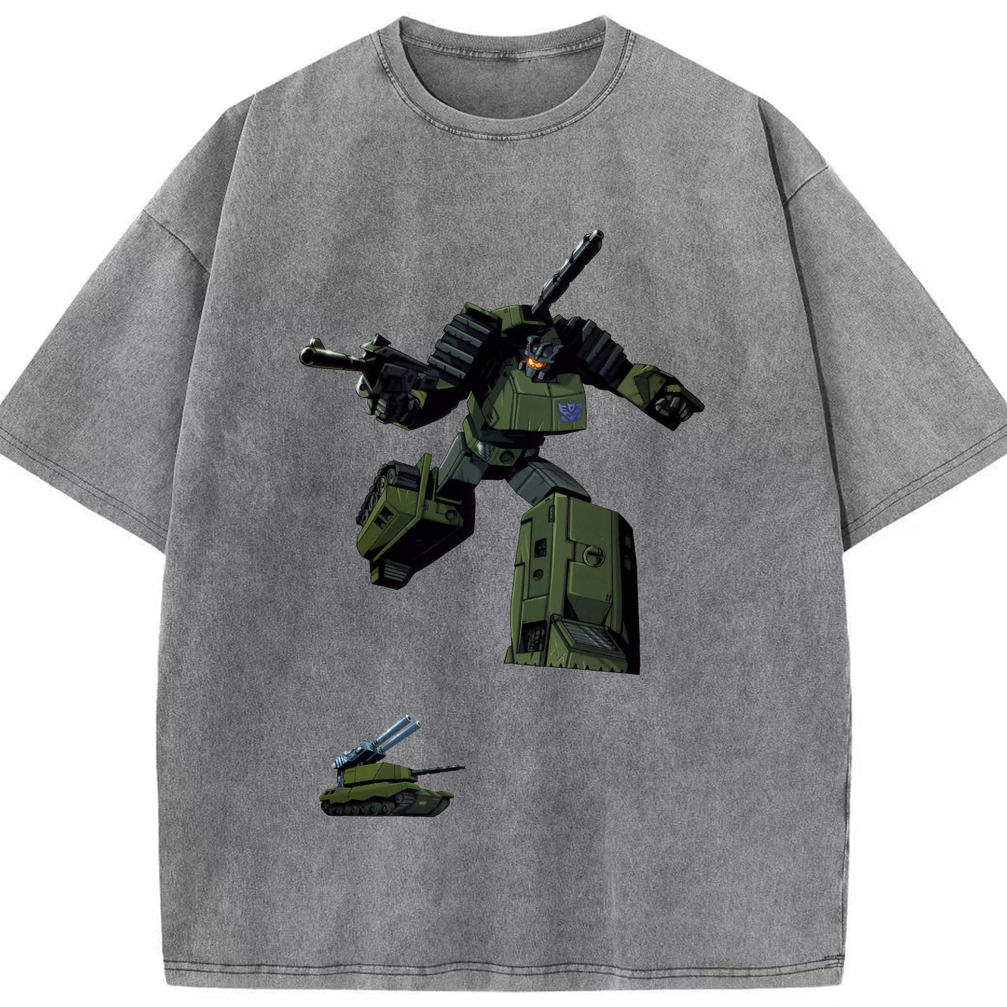 （画像用）  綿100% ヴィンテージ風 半袖Tシャツ（フロントプリント）