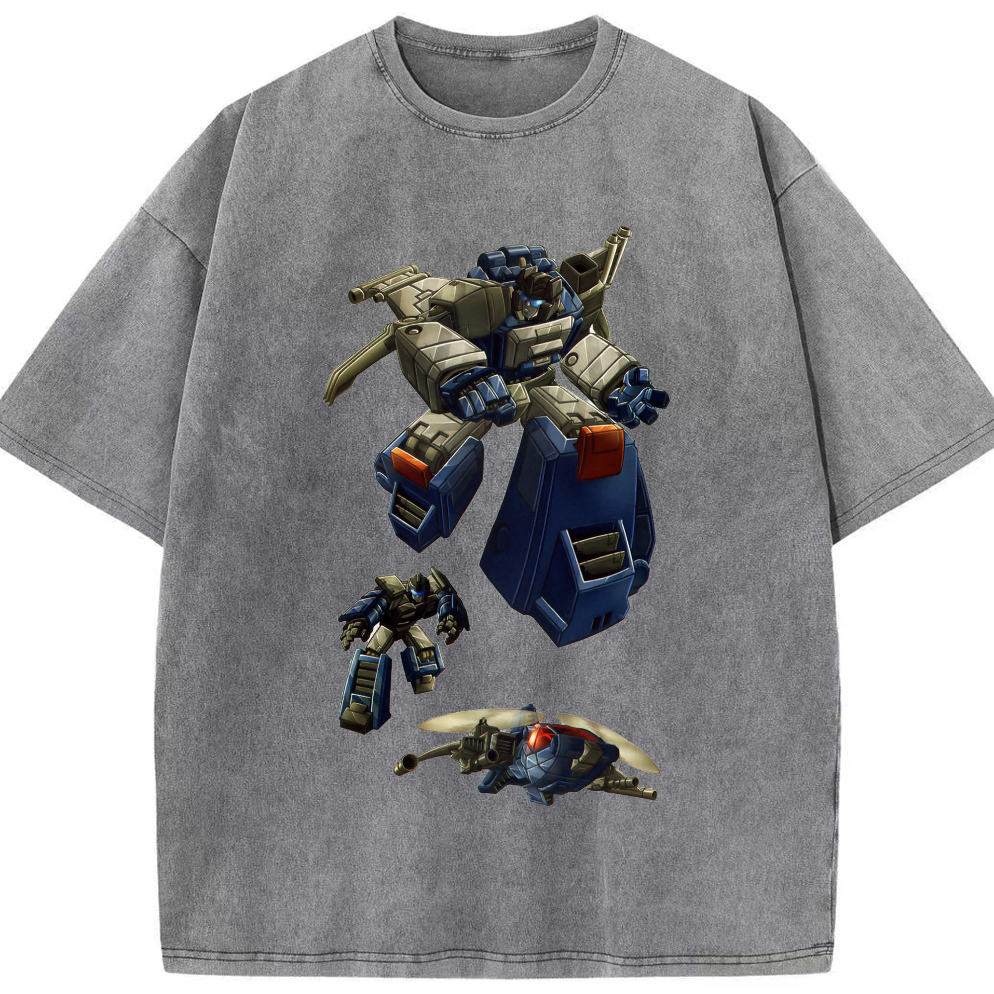 （画像用）  綿100% ヴィンテージ風 半袖Tシャツ（フロントプリント）